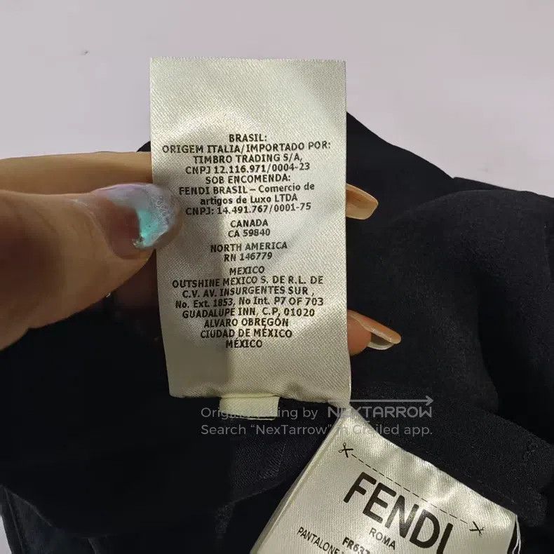 Fendi Fendi Monogrammed mulberry silk women's pants Size 24" / US 00 / IT 34 - 7 Thumbnail