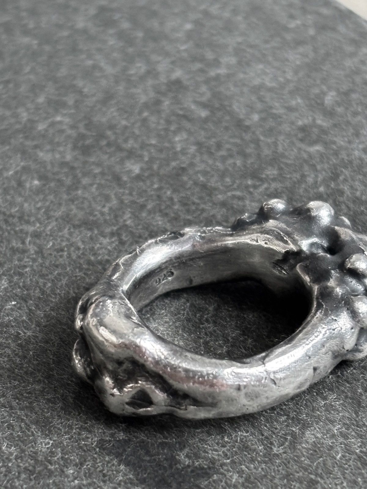 blackmerle Blackmerle Bone Ring Size ONE SIZE - 4 Thumbnail