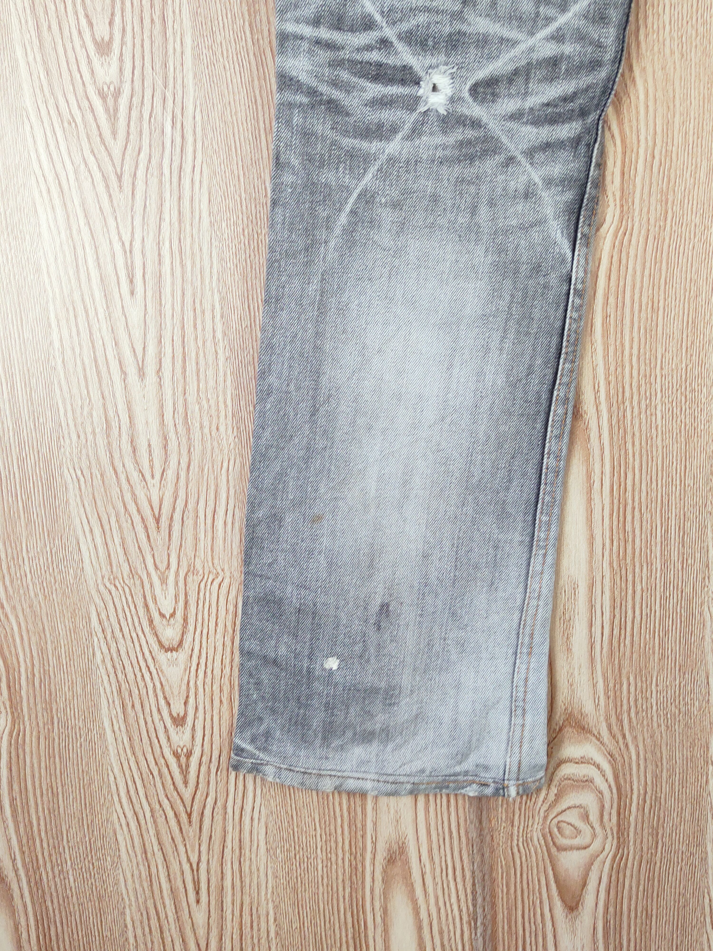 RIPVANWINKLE Rip van winkle japan Black Faded Ripped denim Jeans #W658 Size US 32 / EU 48 - 9 Thumbnail