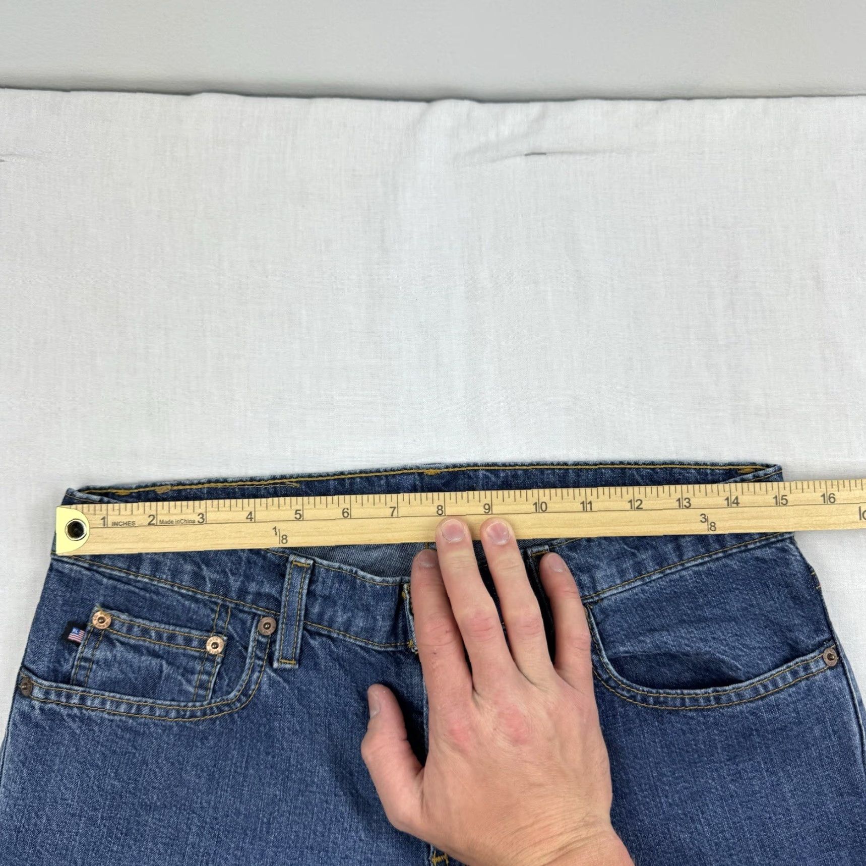 Polo Ralph Lauren VINTAGE Polo Ralph Lauren Jeans Womens 6 Blue Bootcut Low Waist Y2K Punk Size 28" / US 6 / IT 42 - 5 Thumbnail