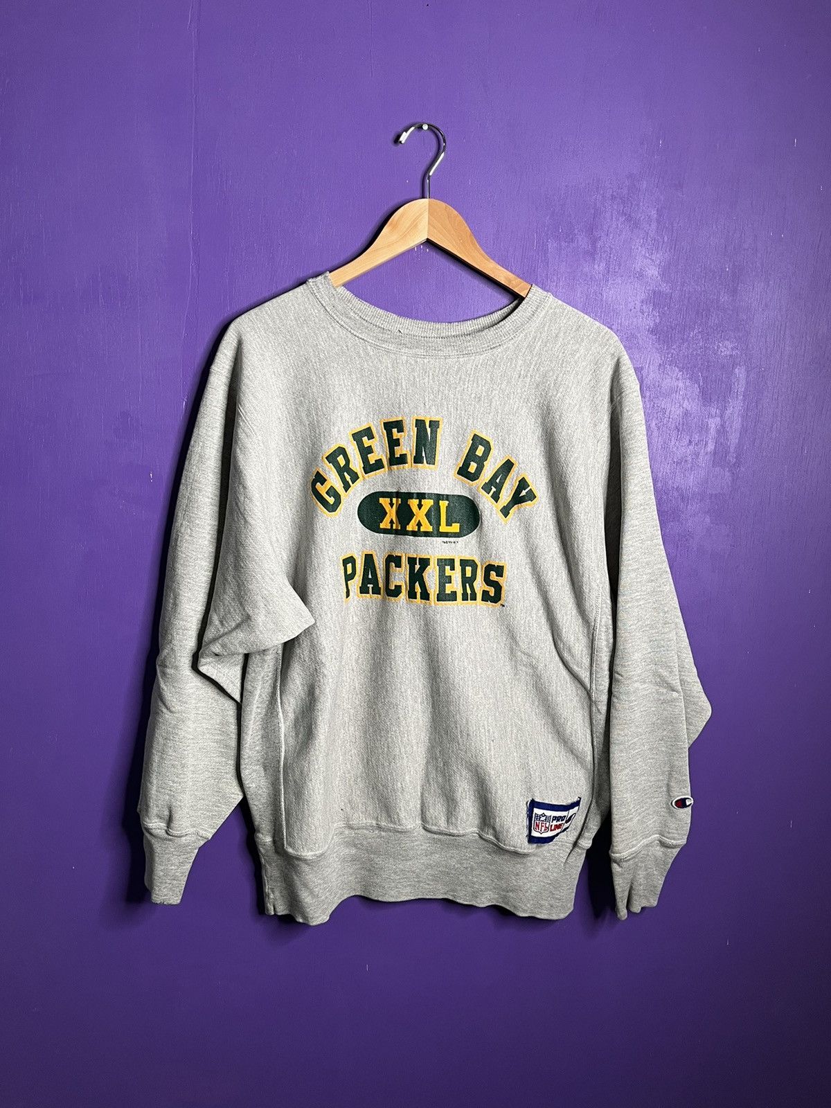 Champion × NFL × Vintage Vintage 90s champion Green Bay packers reverse weave Size US XL / EU 56 / 4 - 1 Thumbnail