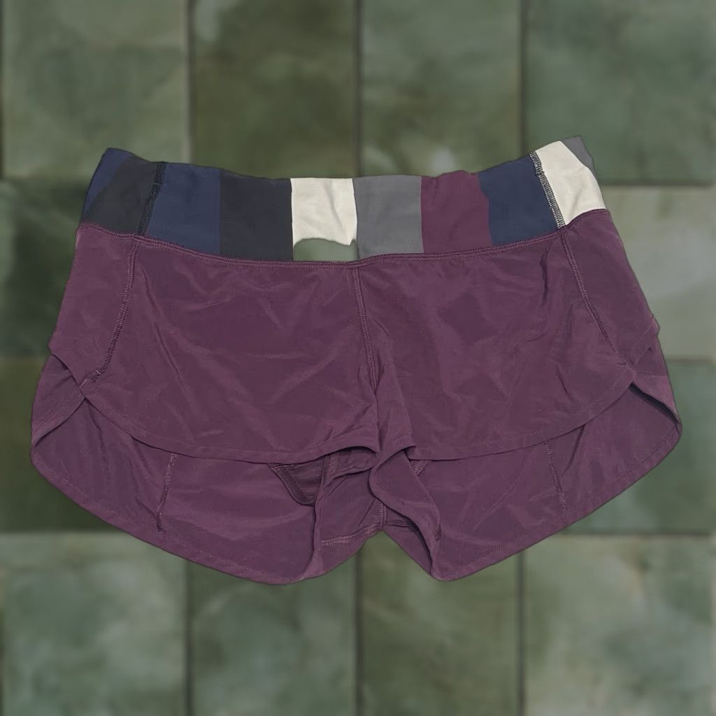 Lululemon Lululemon Womens Shorts Run Speed Short 4-way Stretch Sz Medium Inseam 2.0in Plum Size 29" - 1 Thumbnail