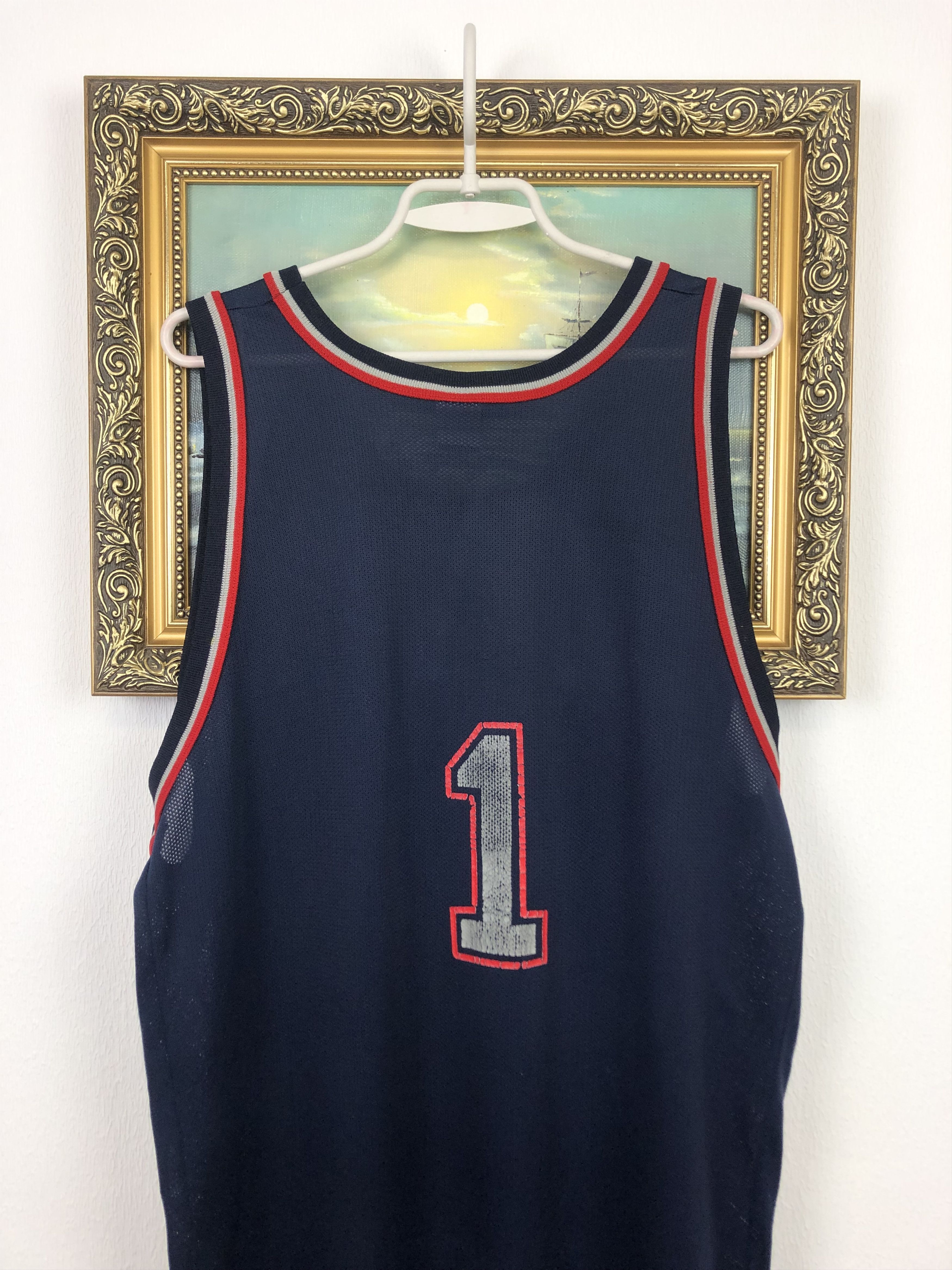 Champion Vintage Champion New Jersey Nets NBA Jersey 1 Shirt Size US XXL / EU 58 / 5 - 13 Thumbnail