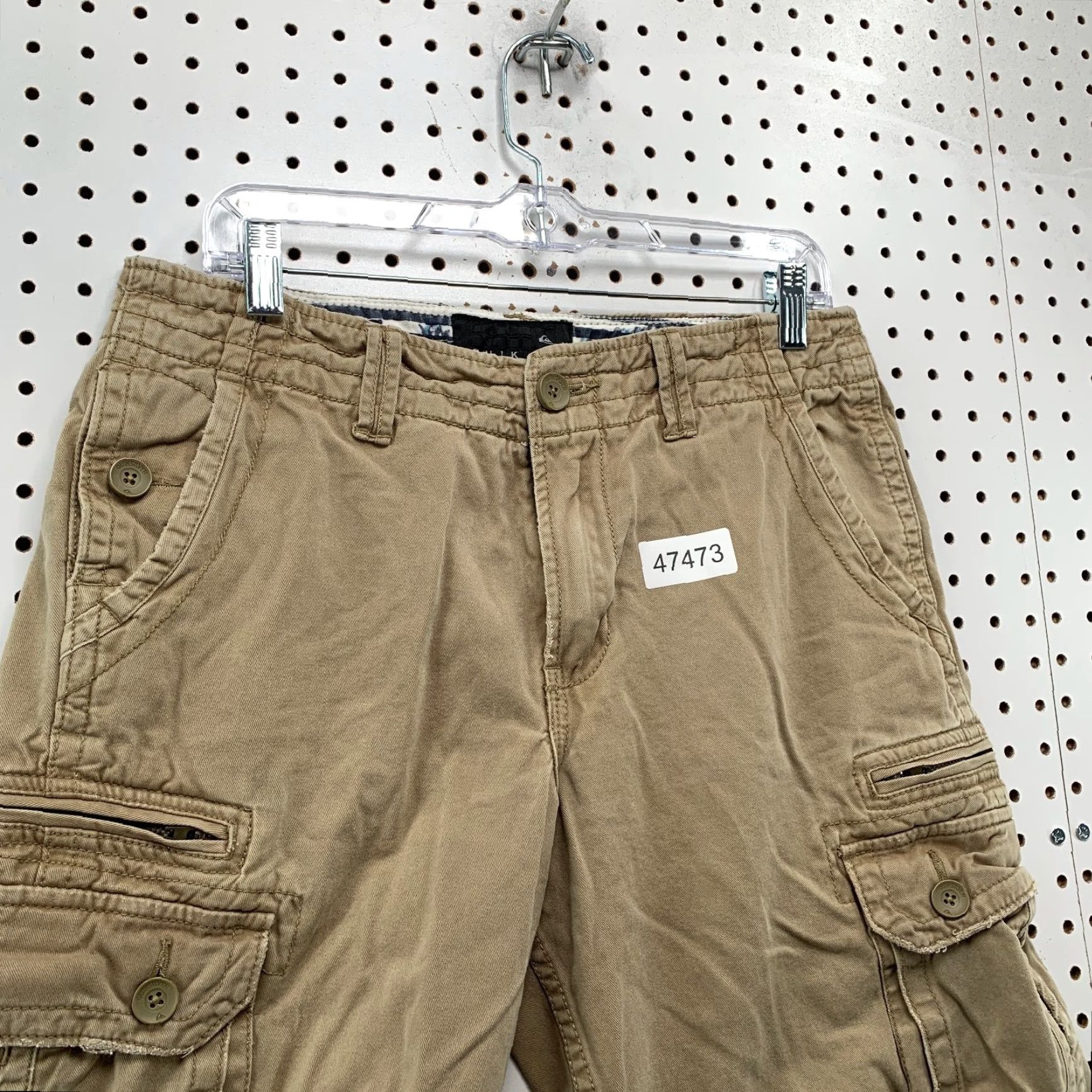 Quiksilver Quiksilver Cargo Shorts Mens 31 Tan Military Outdoor Utility Bermuda Beige 32x12 Mens Size US 27 - 6 Thumbnail