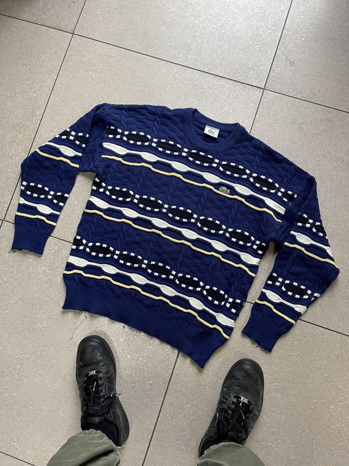 Coogi 90’s Lacoste Vintage Coogi style sweater knit multicolour Size US M / EU 48-50 / 2 - 4 Thumbnail