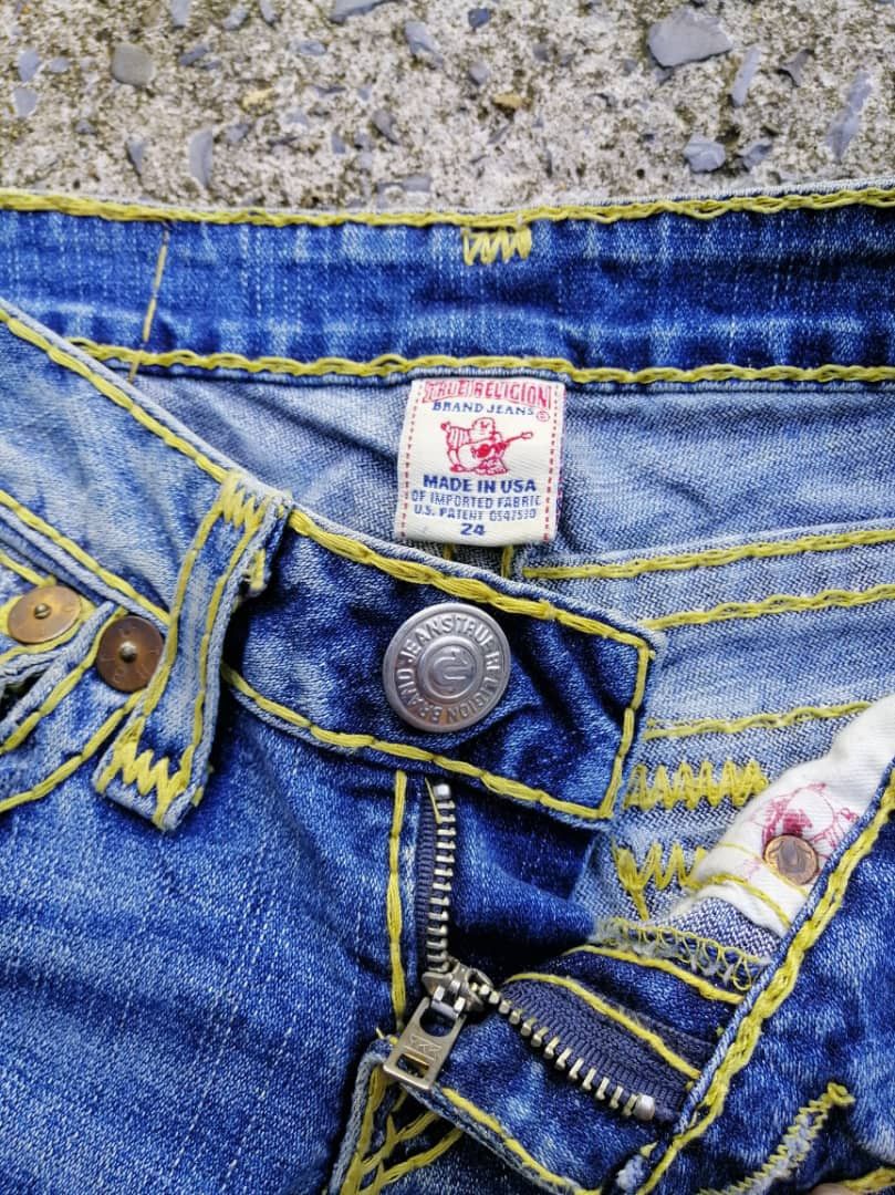 True Religion True Religion Joey Super T Low Rise Denim Jeans Size 24" / US 00 / IT 34 - 4 Thumbnail