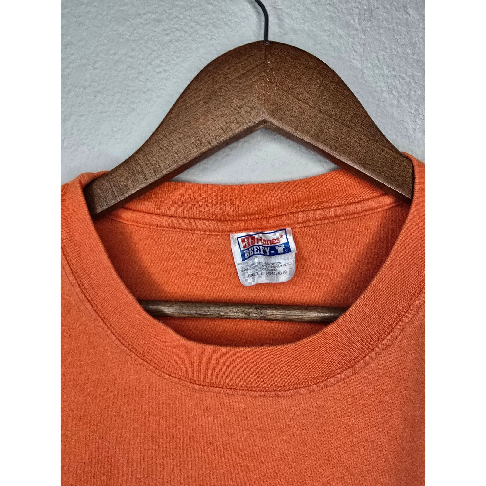 Hanes Vintage OSU Shirt Oklahoma State University Orange L Tee 90s Size US L / EU 52-54 / 3 - 3 Thumbnail