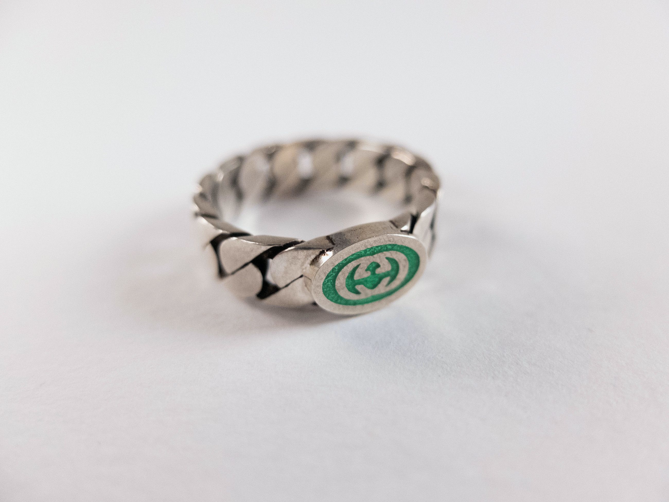 Gucci GUCCI Sterling silver interlocking G logo ring Size 20 / 9 Size ONE SIZE - 2 Thumbnail