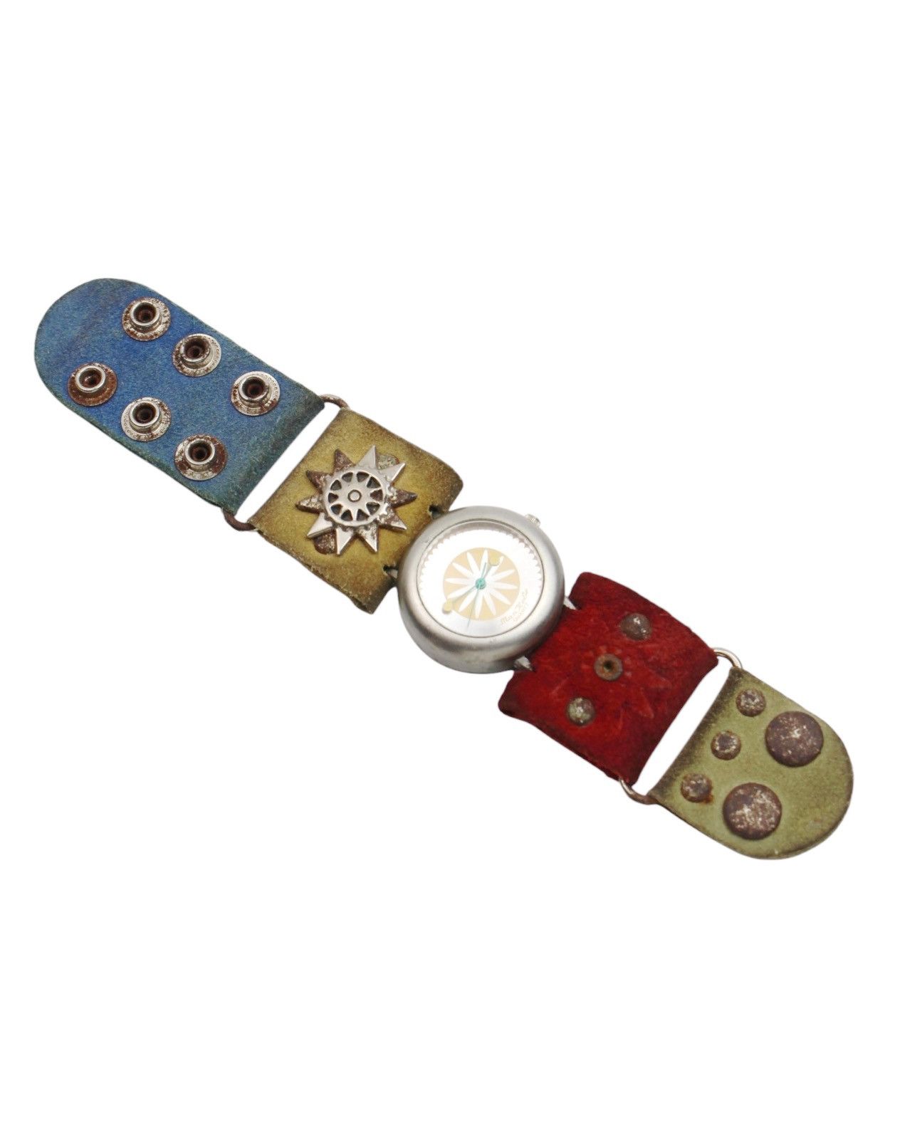 Hysteric Glamour 1990S MANKE JAPAN HANDCRAFTED SUEDE SNAP-BAND WATCH Size ONE SIZE - 3 Thumbnail