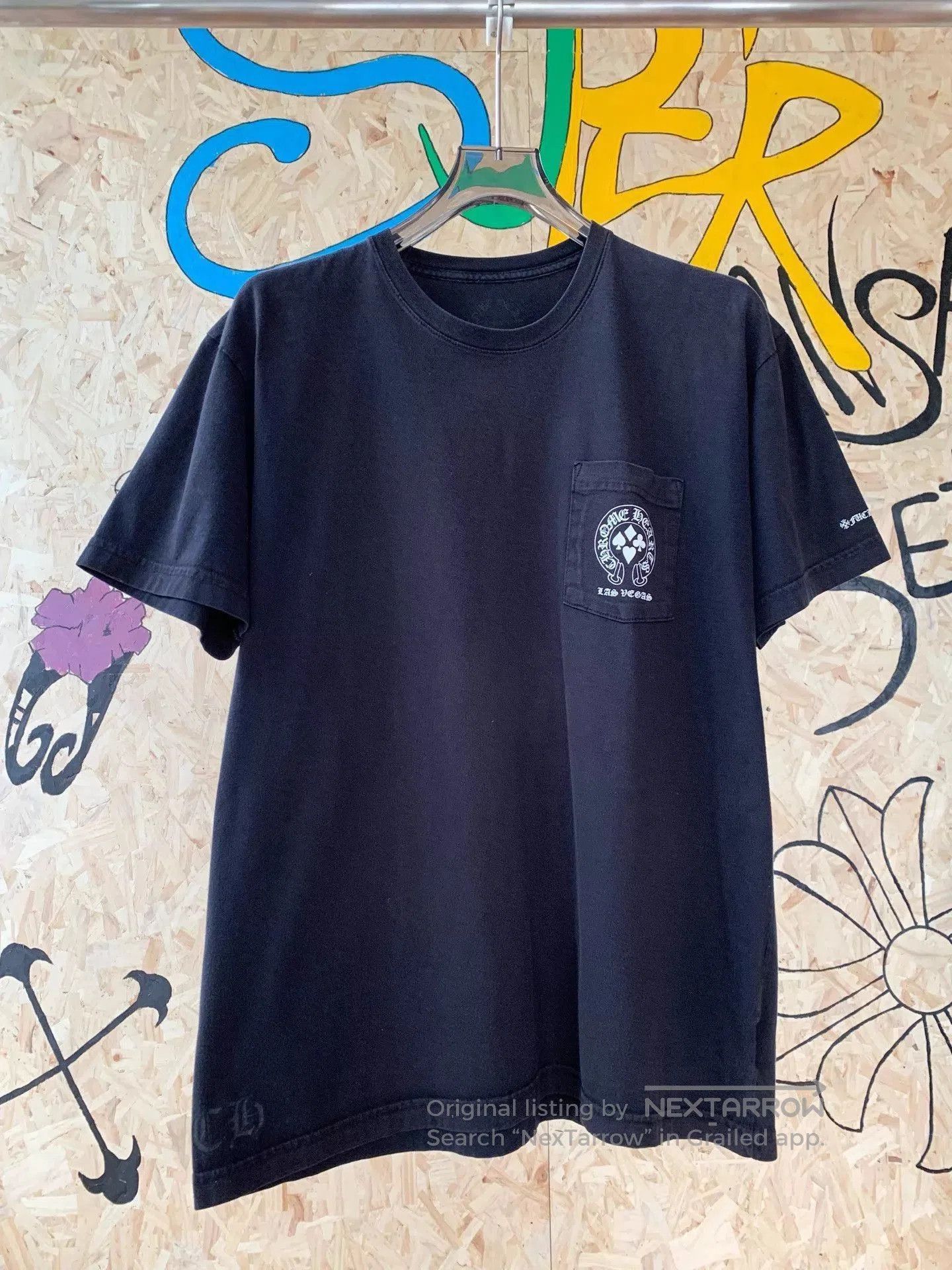 Chrome Hearts Black Short-Sleeve T-Shirt with Pocket (XL). Size US XL / EU 56 / 4 - 1 Thumbnail