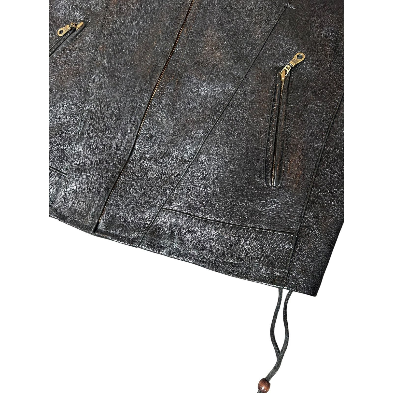 Designer × Harley Davidson × Vintage Vintage Harley Davidson Motorcycles Leather Biker Jacket Size US M / EU 48-50 / 2 - 8 Thumbnail