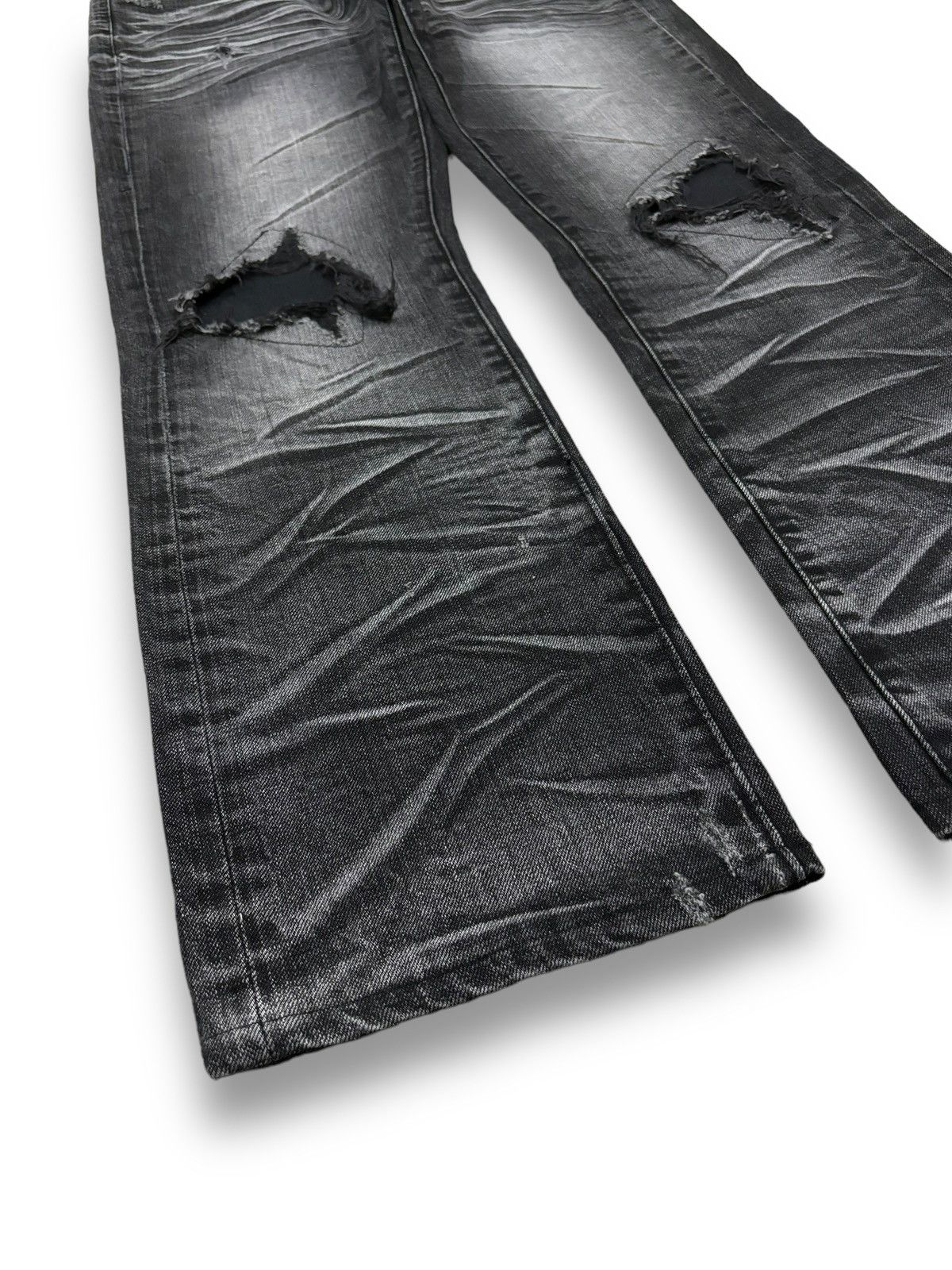 If Six Was Nine Vintage Japanese Brand Whiskers Faded Loose Distressed Jeans Size US 32 / EU 48 - 10 Thumbnail