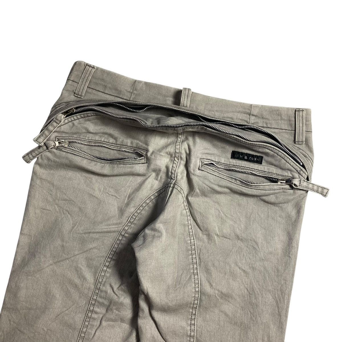 Japanese Brand ICM & CORN Bikers Pants Unique Multi Zipper Design Like Ppfm Size US 32 / EU 48 - 7 Thumbnail