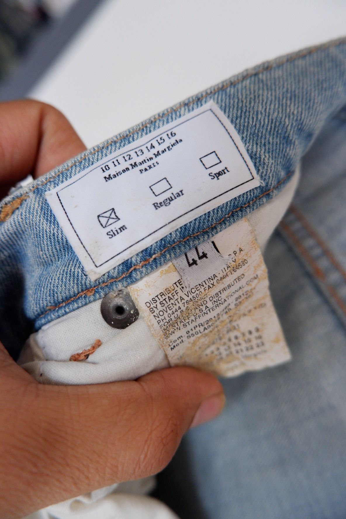 Maison Margiela Maison Margiela Stained Jeans - Slim Fit Size US 30 / EU 46 - 10 Thumbnail