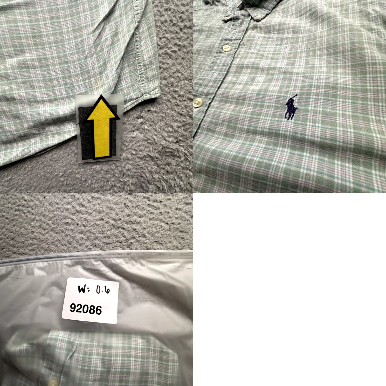 Ralph Lauren Ralph Lauren Monroe Plaid Green Pink Short Sleeve Shirt Mens Large Pony Cotton Shirt Size US L / EU 52-54 / 3 - 8 Thumbnail