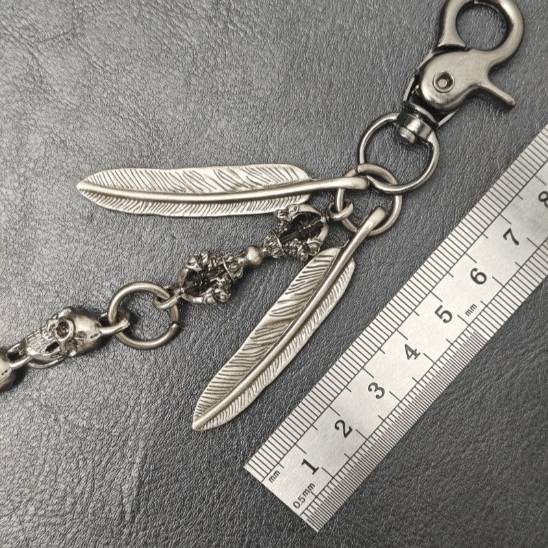 Japanese Brand × Vintage Japanese Peripheral Skull and Feather Goth Waist Chain Size ONE SIZE - 6 Thumbnail