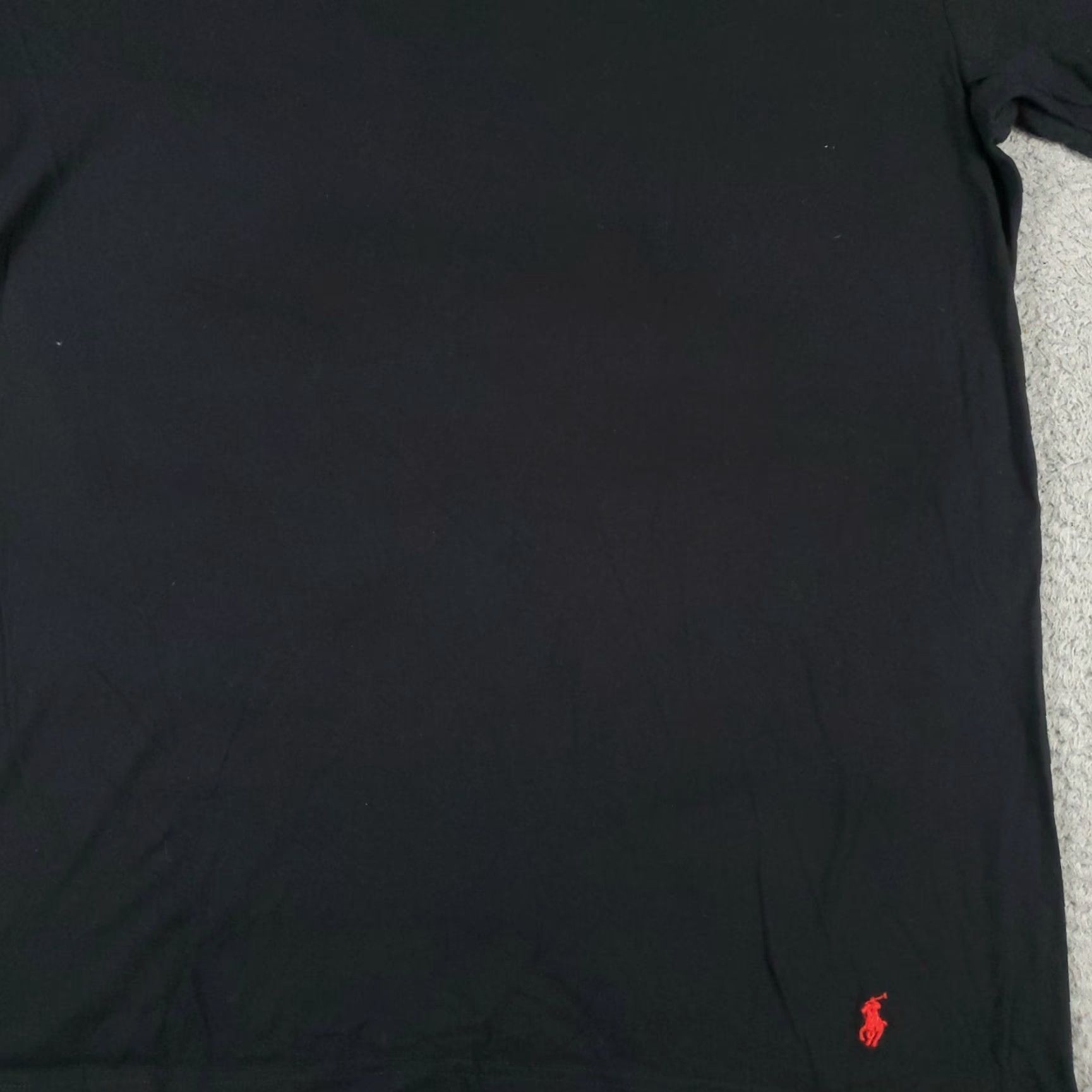 Ralph Lauren VINTAGE Ralph Lauren T Shirt Men Large Black Pony Crew Neck Short Sleeve Polo Logo Classic Sports American Mens L Black Ralph Lauren Shirt Size US L / EU 52-54 / 3 - 3 Thumbnail