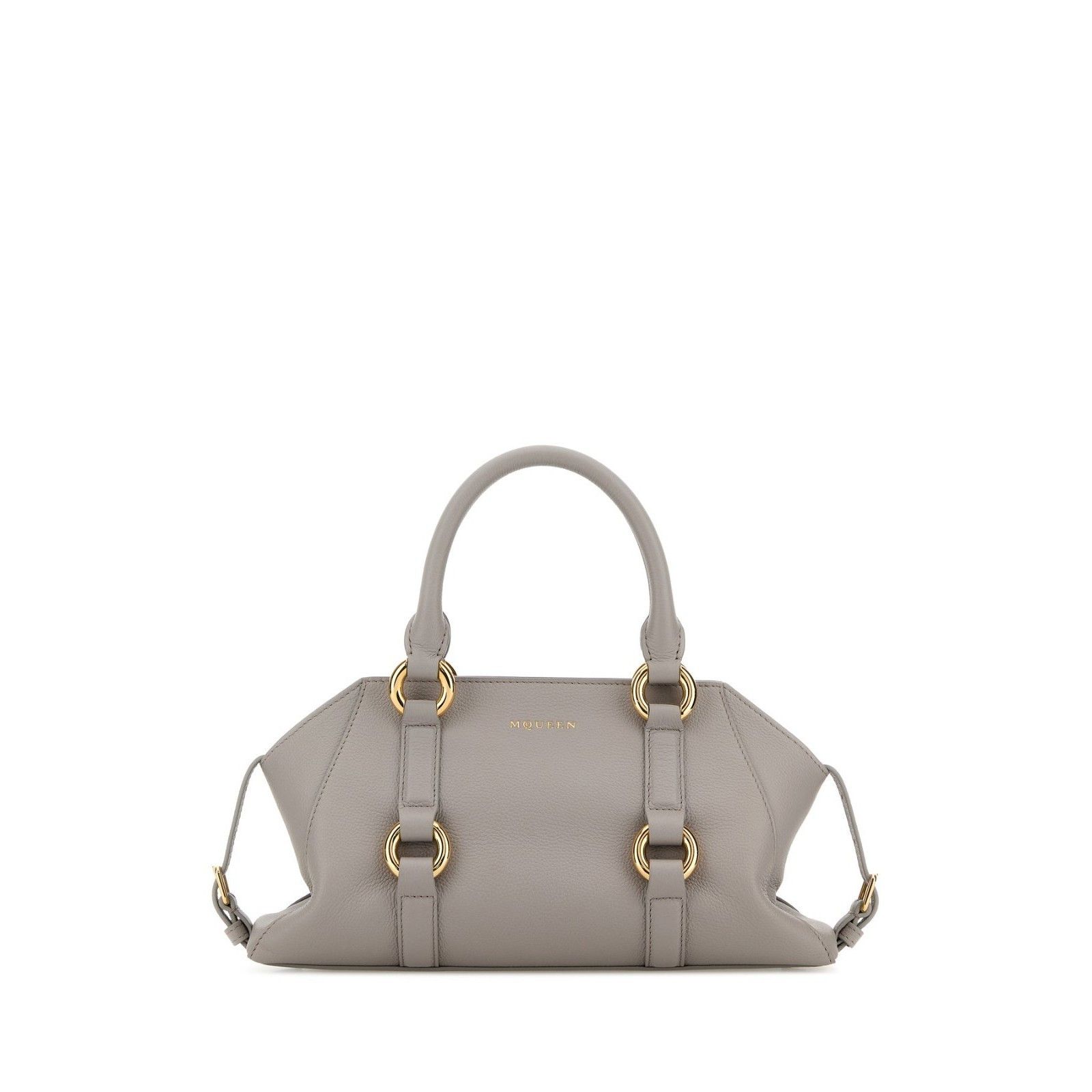 Alexander McQueen ALEXANDER MCQUEEN Farringdon Small Gray Top Handle Bag New Size ONE SIZE - 1 Thumbnail