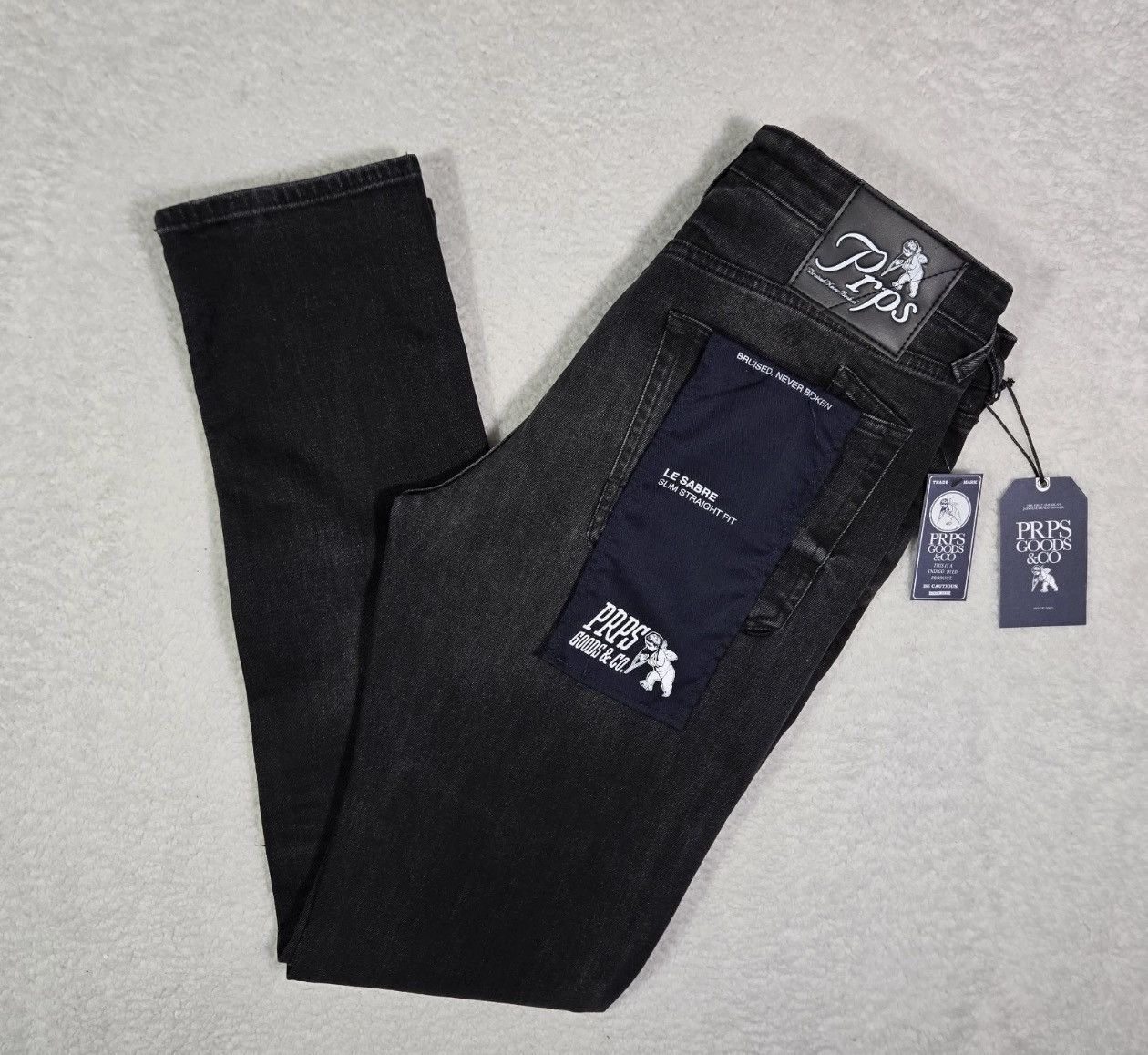 Prps PRPS Le Sabre Jeans Slim Straight Fit Mens Size 42x32 Size US 42 / EU 58 - 1 Thumbnail