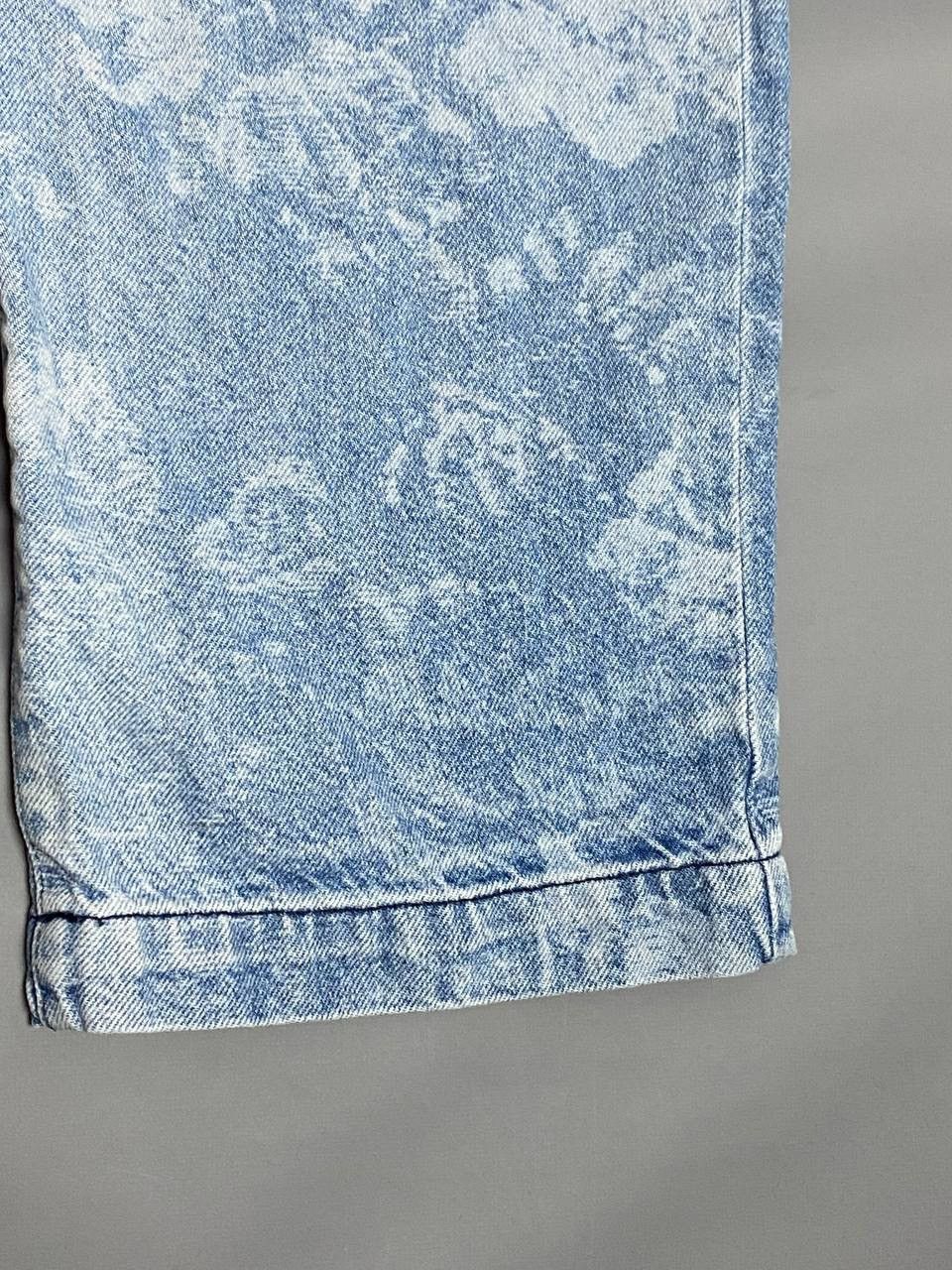 Jaded London Jaded London Mens Floral Jeans W34 Skate Fit Blue Wide Leg Size 34" / US 12 / IT 48 - 9 Thumbnail