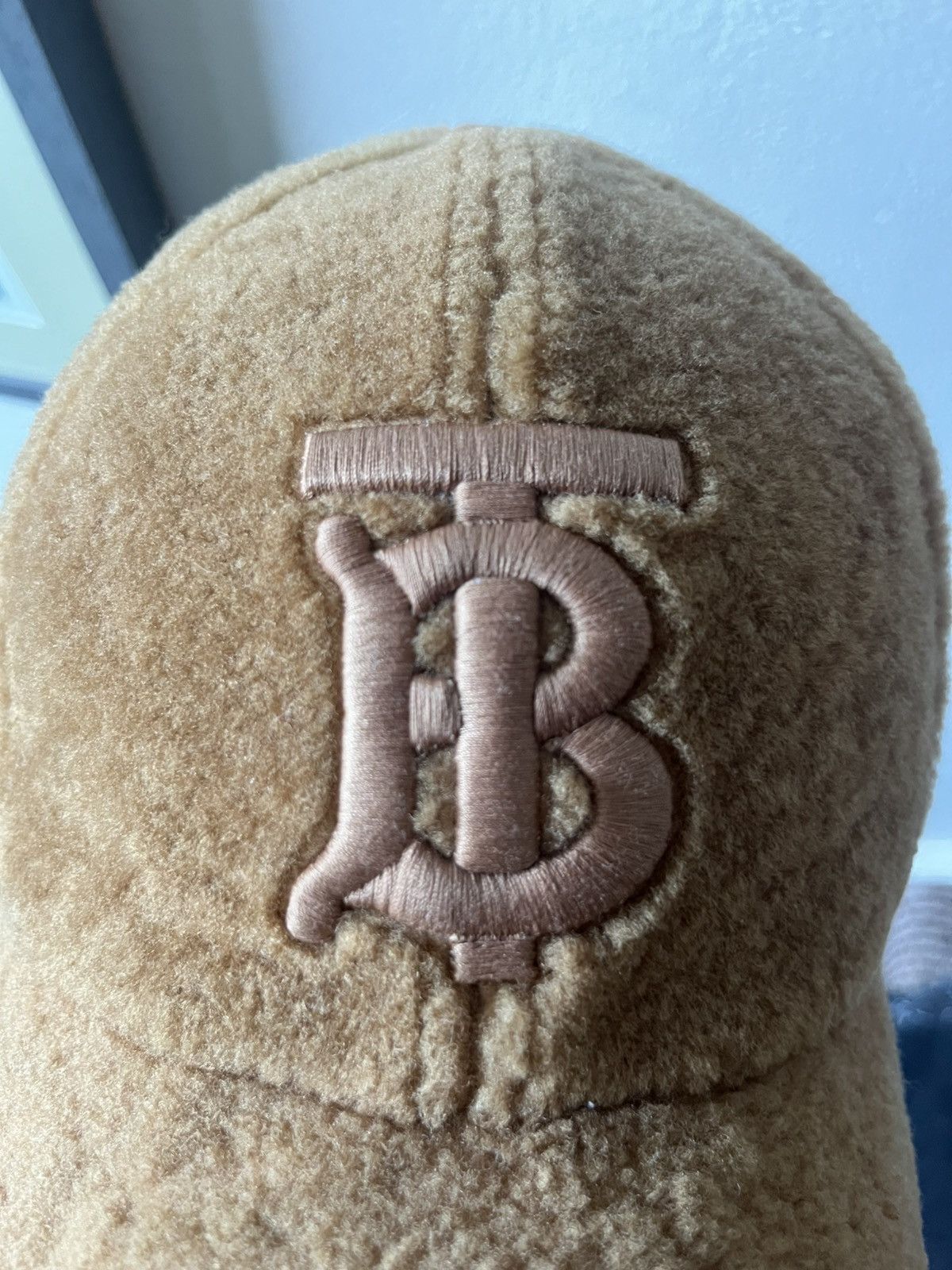 Burberry Burberry Monogram brown Shearling baseball cap Size ONE SIZE - 2 Thumbnail