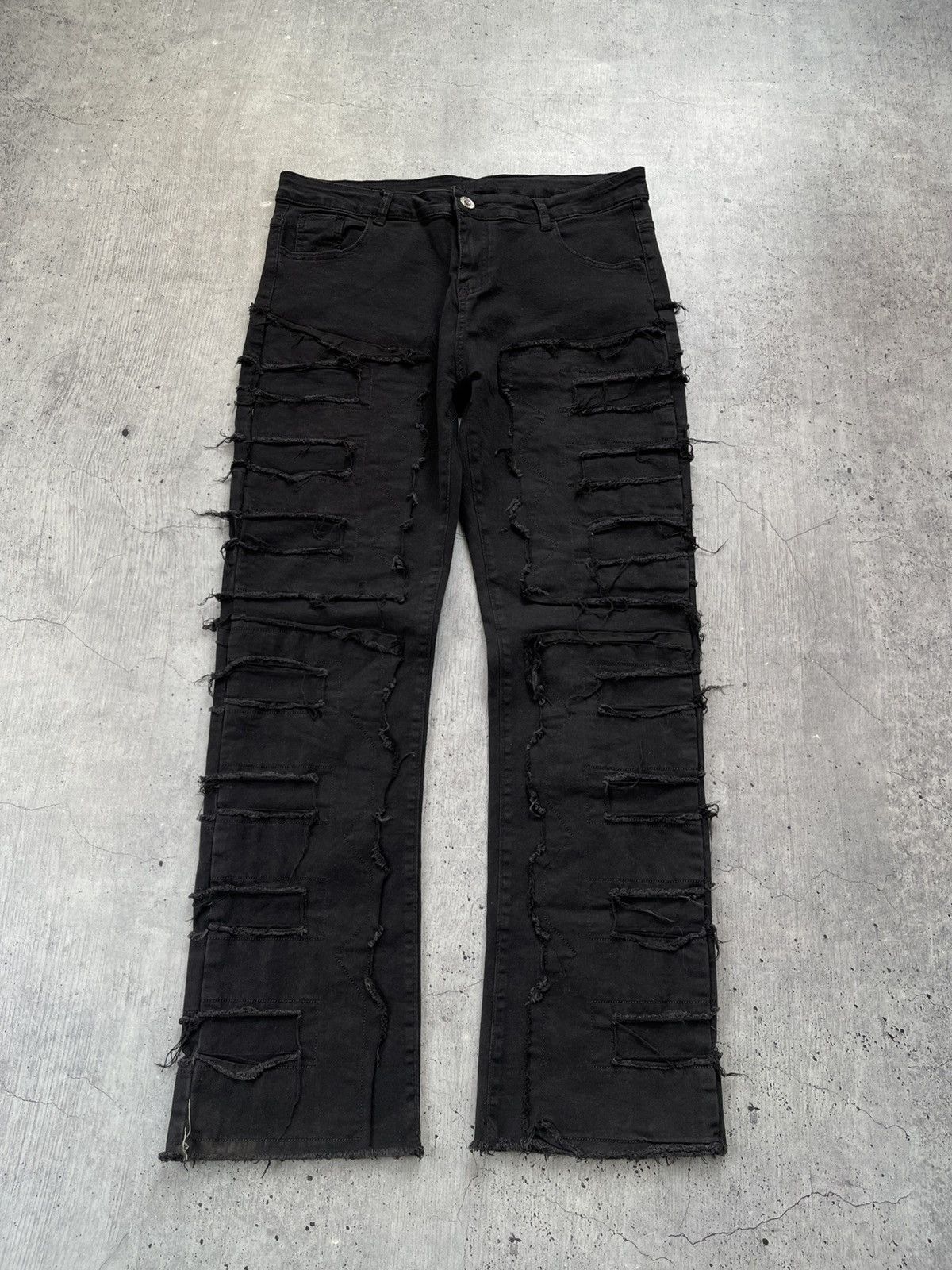 Japanese Brand VTG RICK OWENS BALENCIAGA STYLE Y2K JEANS 90S Size US 34 / EU 50 - 2 Thumbnail