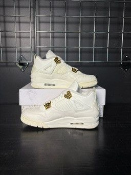 Jordan Brand Air Jordan 4 Retro "Metallic Gold" (WMNS) - Size 10 Size US 10 / IT 40 - 2 Thumbnail