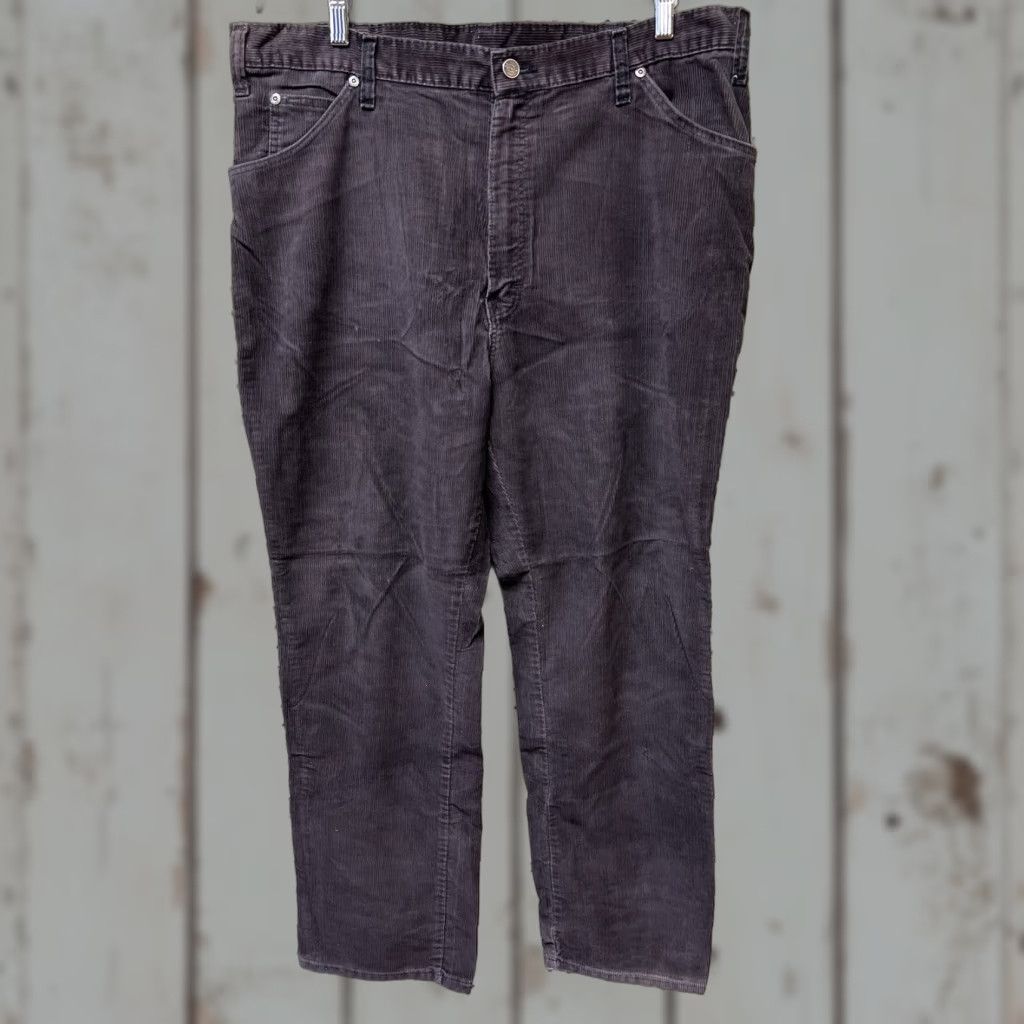 Dickies VINTAGE Dickies Pants Mens 38 Brown Corduroy Chinos Cotton Pocket 38x30 Size US 38 / EU 54 - 1 Thumbnail