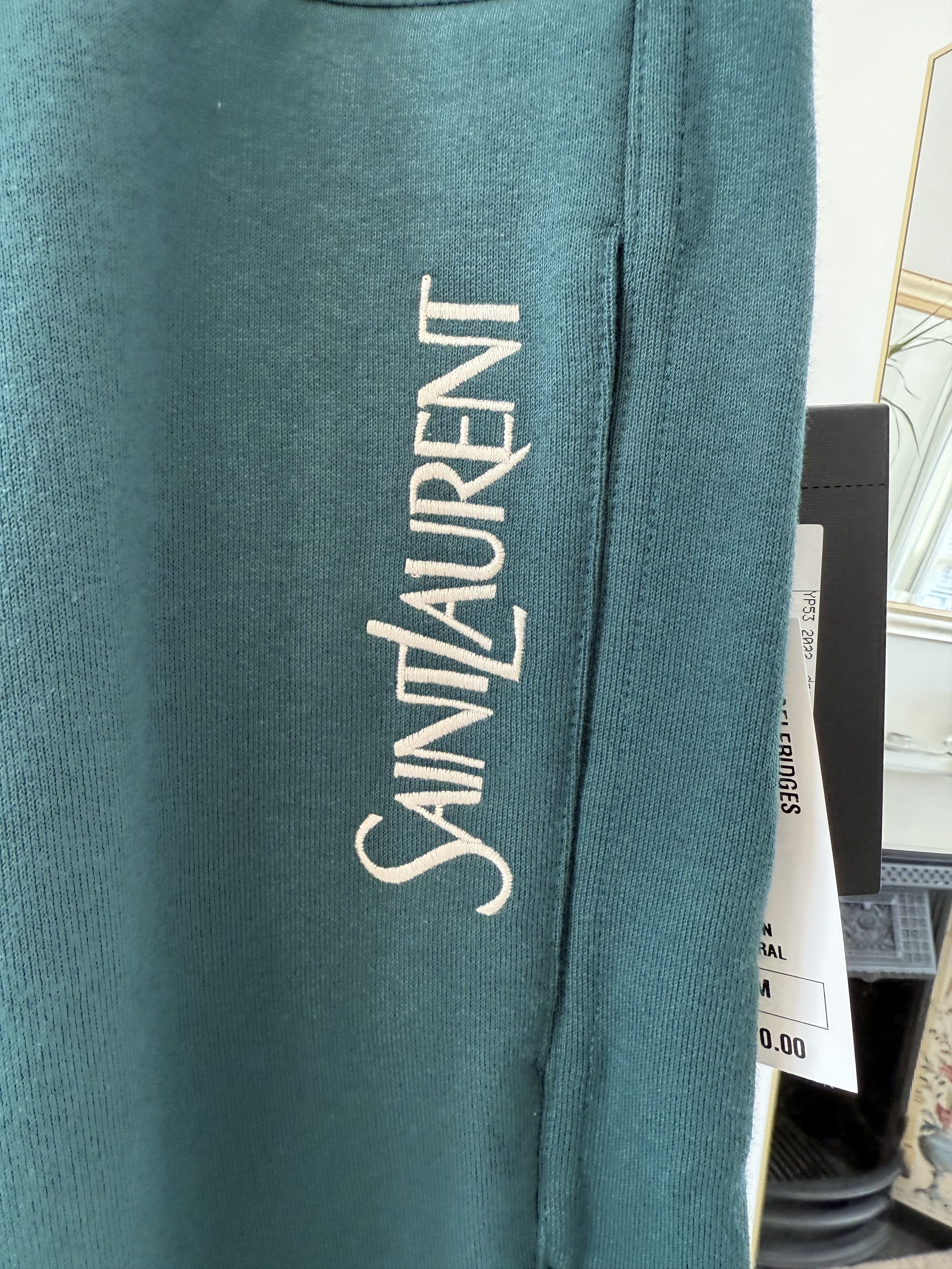 Saint Laurent Paris Saint Laurent Classic Logo Sweatpants Size US 30 / EU 46 - 9 Thumbnail