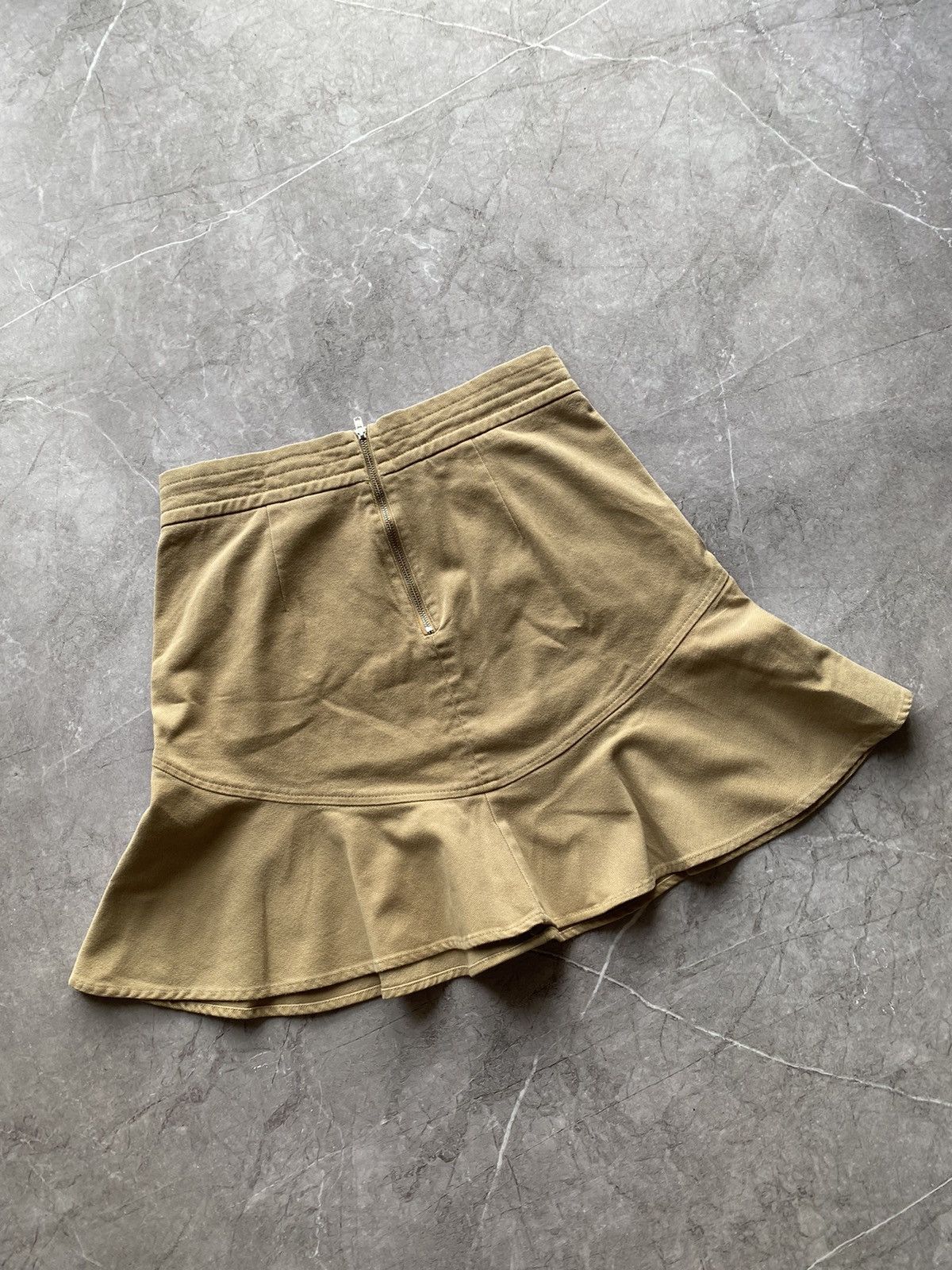 Reiss Rare Reiss Mini Denim Ruffle Skirt Navy Beige Size 6 Size 28" / US 6 / IT 42 - 14 Thumbnail