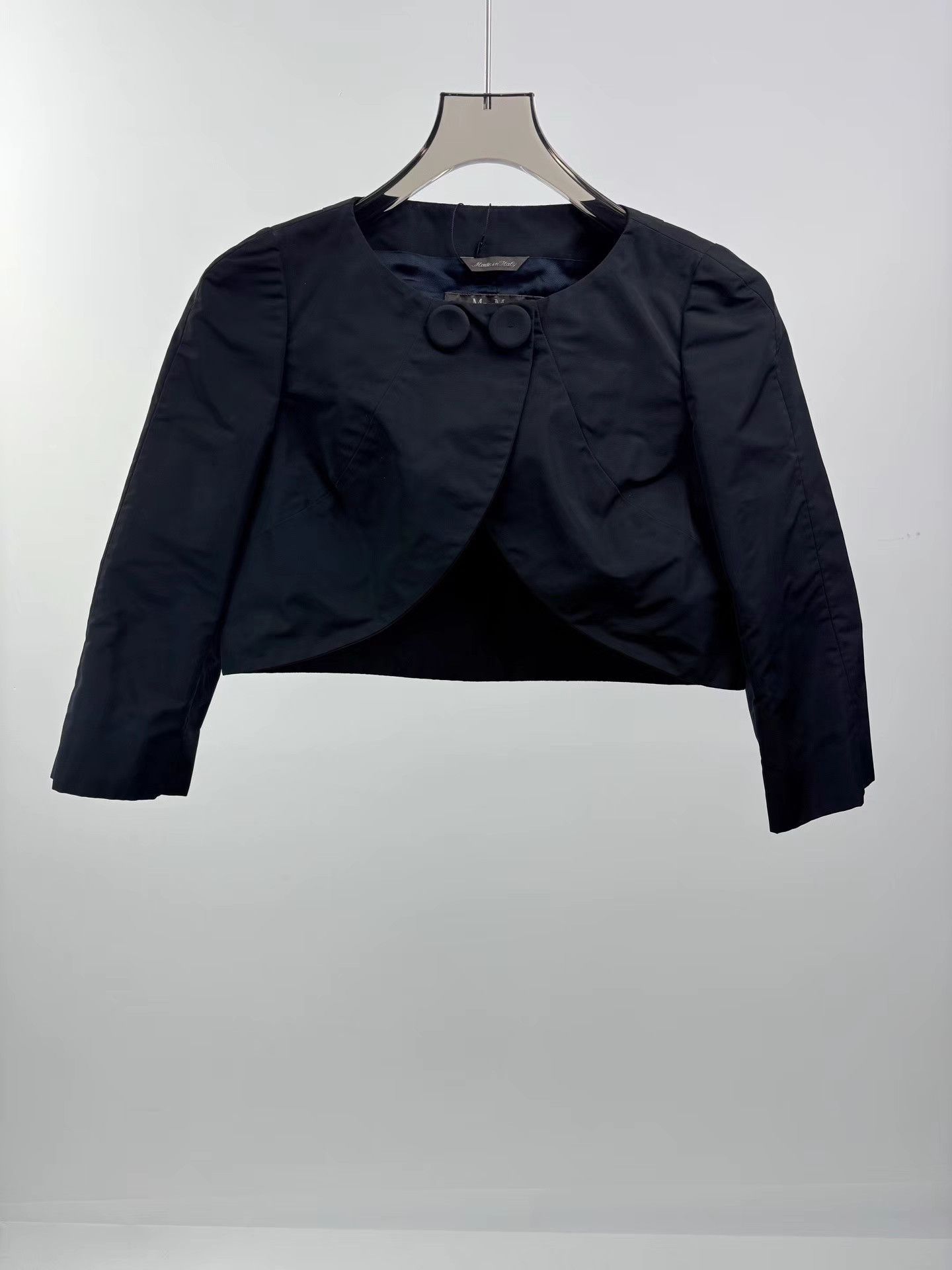 Max Mara MAXMARA Black Short Coat Size XXS / US 00 / IT 34 - 1 Thumbnail