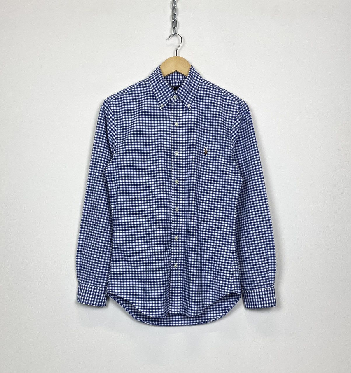 Polo Ralph Lauren Polo Ralph Lauren Slim Fit Shirt Buttons-Up Checkered Blue Size US S / EU 44-46 / 1 - 1 Thumbnail