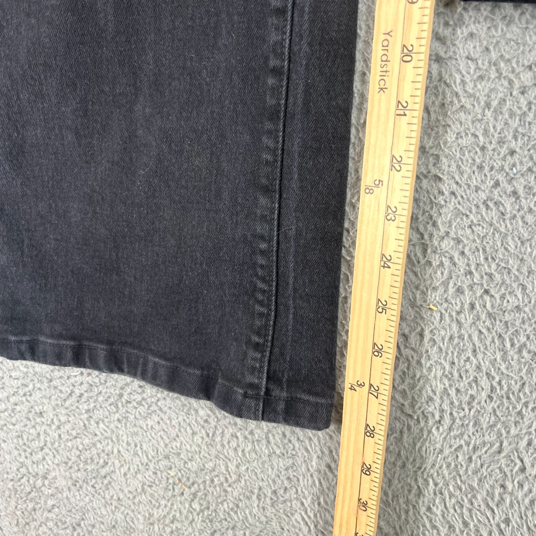SLVRLAKE SLVRLAKE Jeans Womens 30 Grace Wide-Leg High Rise Black Wash USA Jet Black Wash Jeans Women's Slim, 5-Pocket Pockets Vintage: No - N/A Size 30" / US 8 / IT 44 - 3 Thumbnail