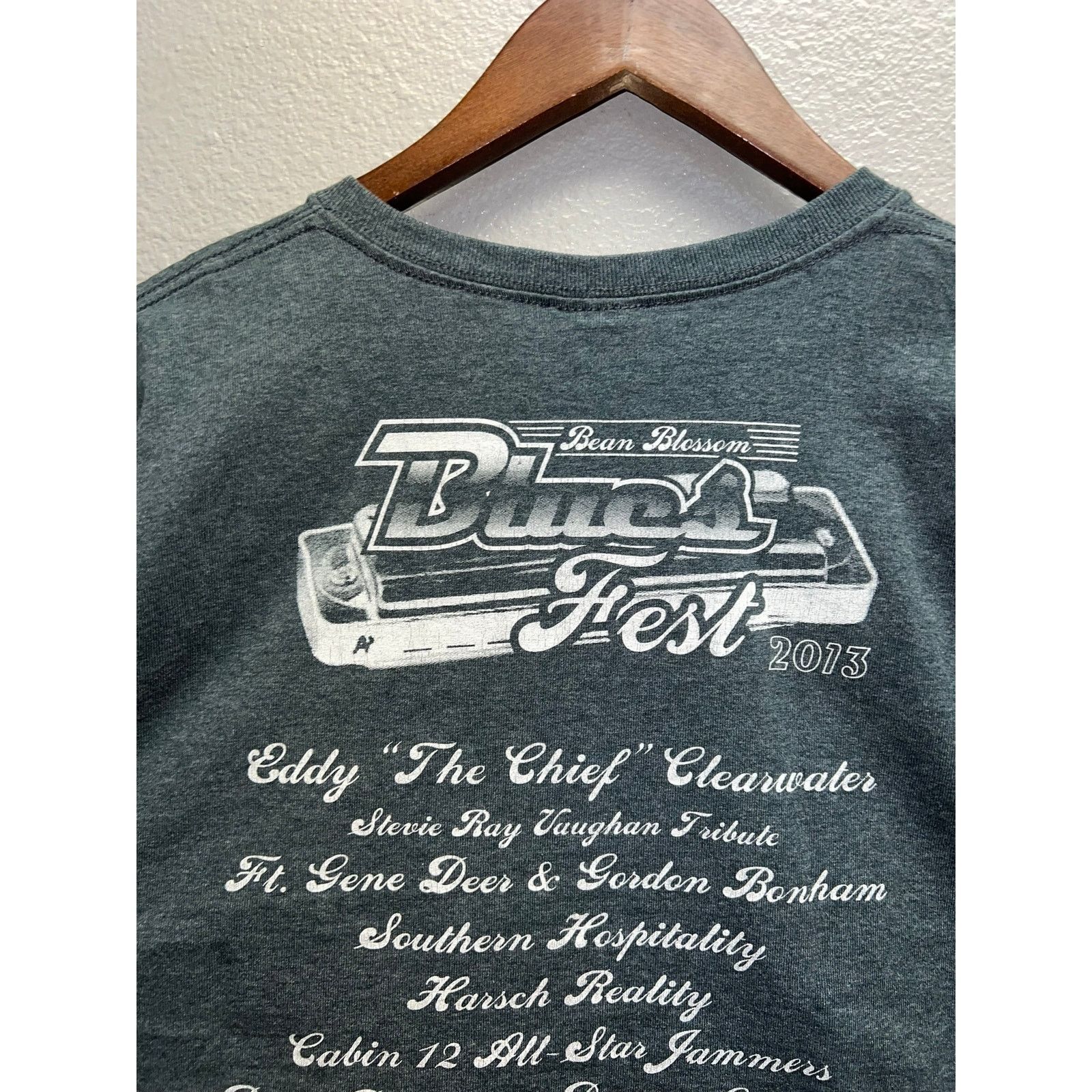Gildan Womens Blues Fest Shirt Bean Blossom Concert Tour Top Tee L Size L / US 10 / IT 46 - 6 Thumbnail