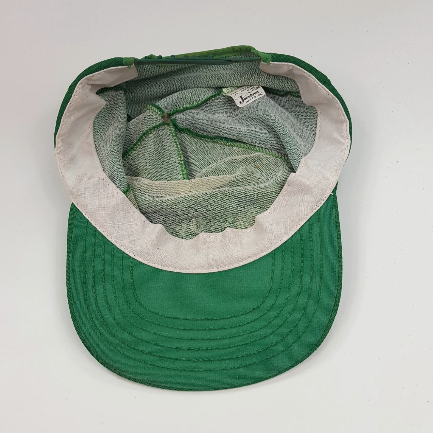 Vintage VINTAGE Jacobson Green Trucker Hat Men Adjustable 80s Lucky USA Made Cap Size ONE SIZE - 6 Thumbnail