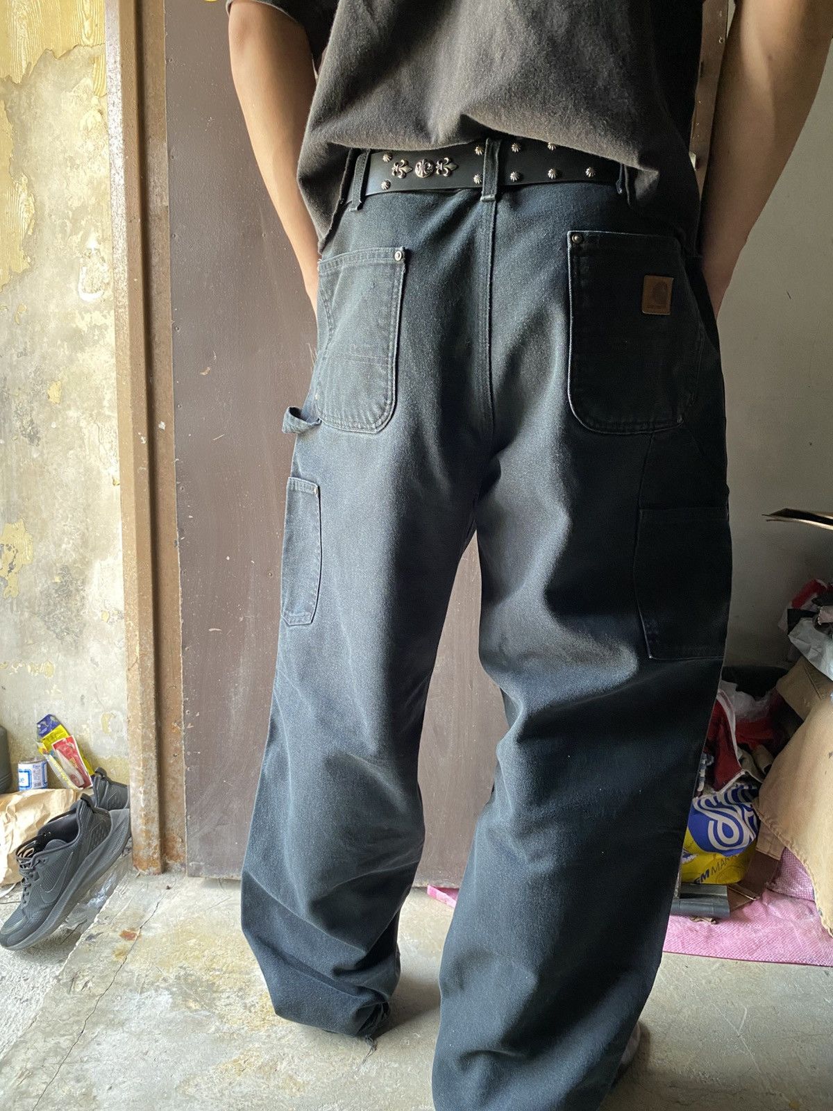 Carhartt SOLD OUT CarharttCarpenterDouble knee Pants B136 BLK 36 x 32 Size US 36 / EU 52 - 2 Thumbnail