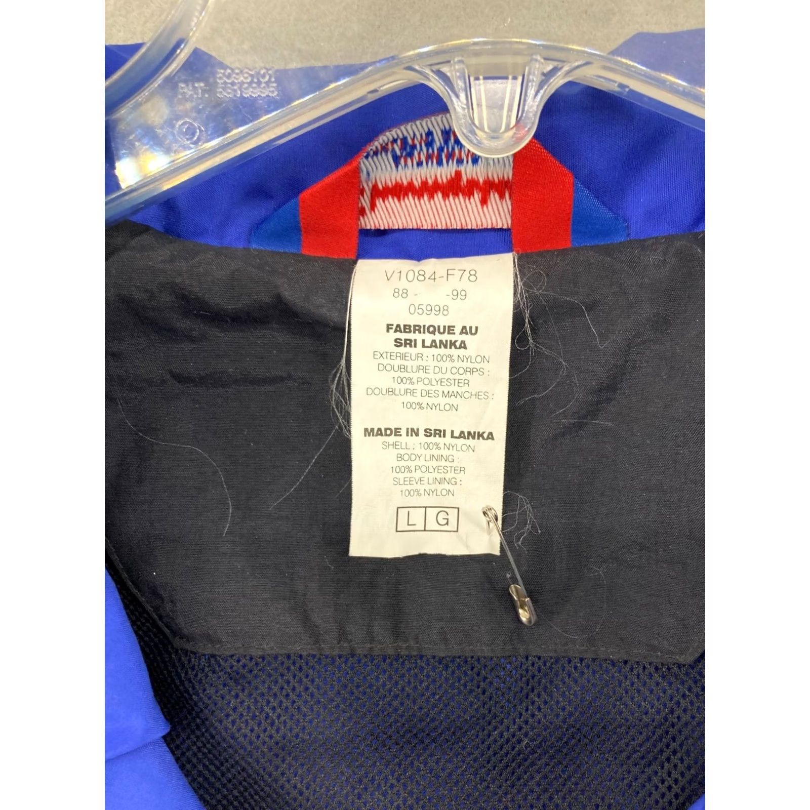 Champion VINTAGE Champion Jacket Windbreaker Athletic Full Zip Nylon Blue 90s Sports Outdoor Mens Large Blues Size US L / EU 52-54 / 3 - 7 Thumbnail