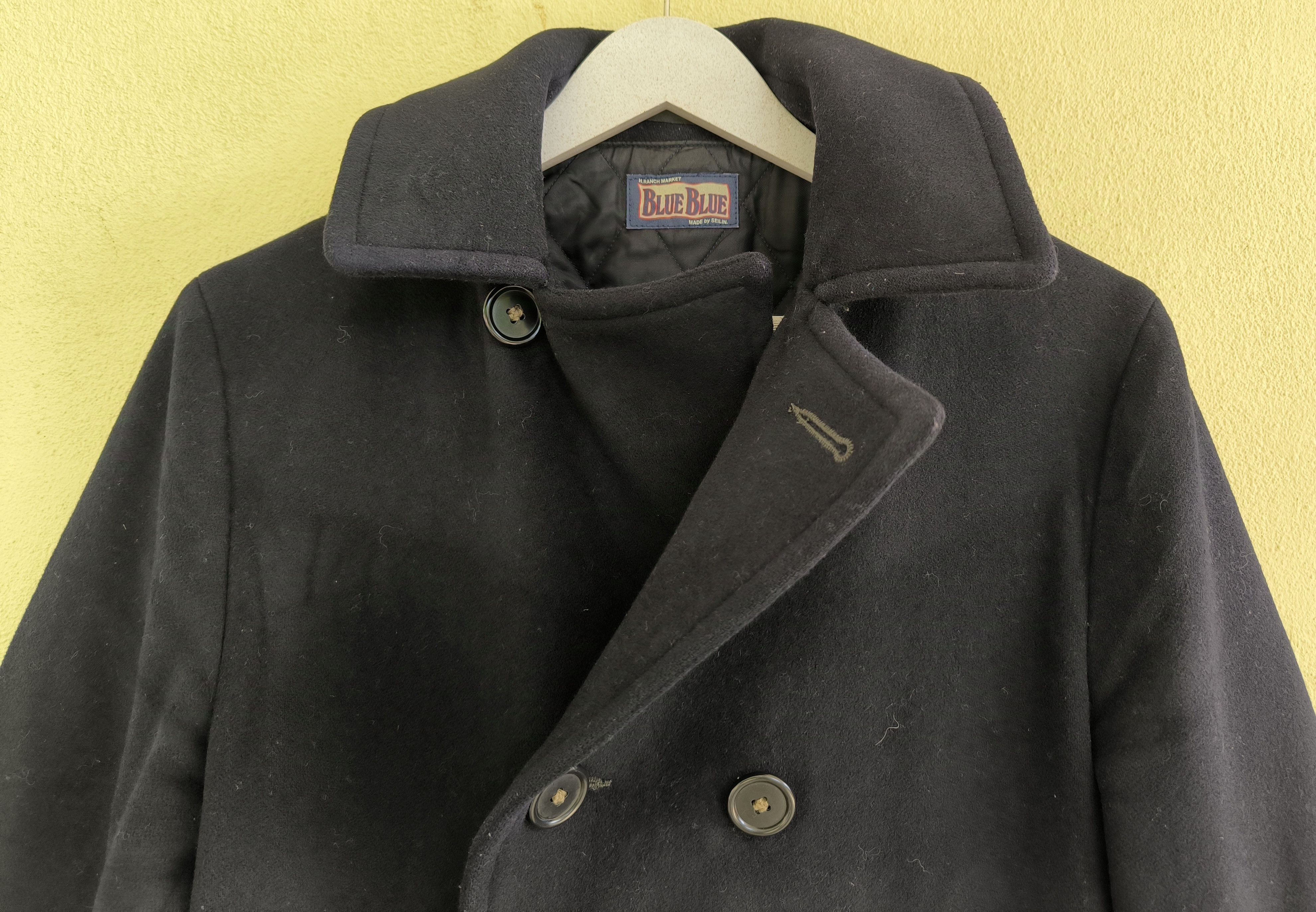 Blue Blue Japan BLUE BLUE JAPAN double breasted wool coat Size US XS / EU 42 / 0 - 2 Thumbnail
