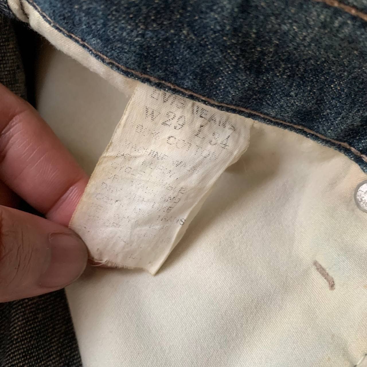 Evisu Vintage 90s Evis Evisu Seagull Dark Blue Denim Jeans Pants Size US 31 - 15 Thumbnail