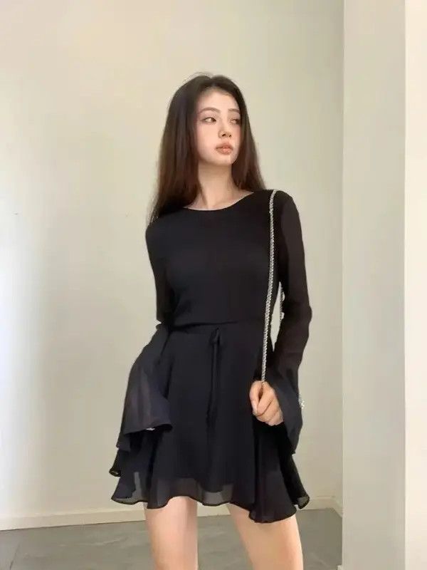 VIBE Backless Black Dress Women Elegant Size M / US 6-8 / IT 42-44 - 1 Thumbnail