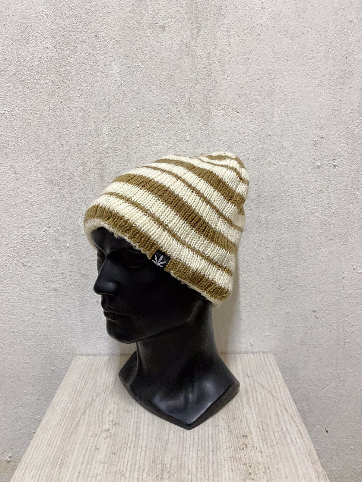 Japanese Brand Japanese Brand Stripe Design Beanie Hat Size ONE SIZE - 3 Thumbnail