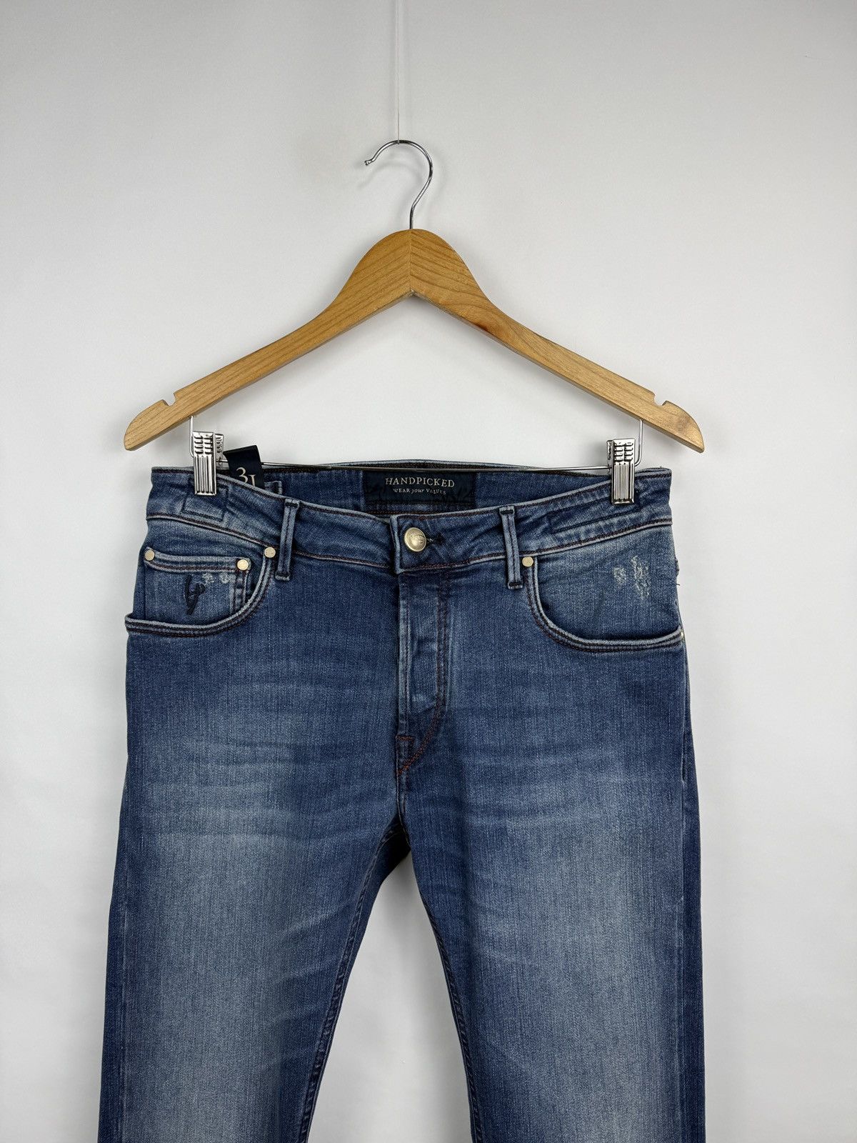 Jacob Cohen 🇮🇹 Handpicked Luxury Jeans Made in Italy Slim Fit Size 31 Size US 31 - 4 Thumbnail