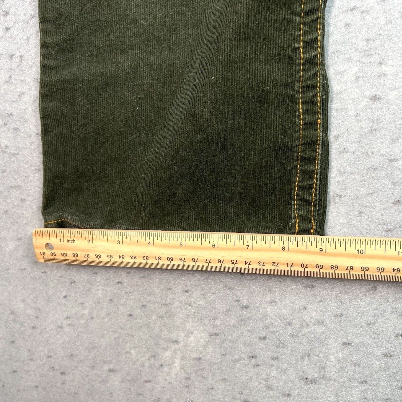 Tommy Hilfiger VINTAGE Tommy Hilfiger Women's Corduroy Pants 2000s Y2K Hipster Bootcut 10P Green Size 32" / US 10 / IT 46 - 6 Thumbnail