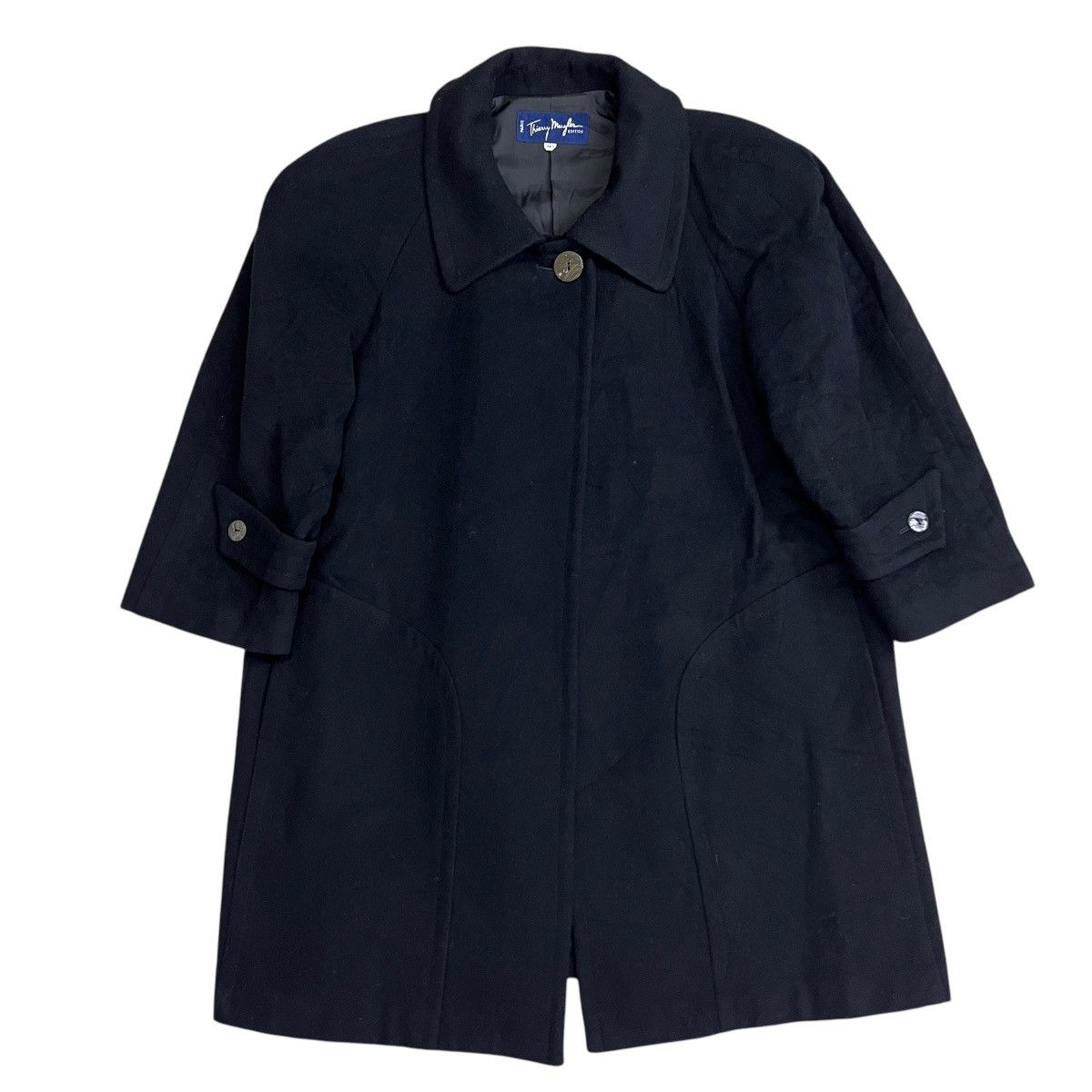Mugler 🔥 VINTAGE THIERRY MUGLER ONE BUTTON COAT Size M / US 6-8 / IT 42-44 - 2 Thumbnail