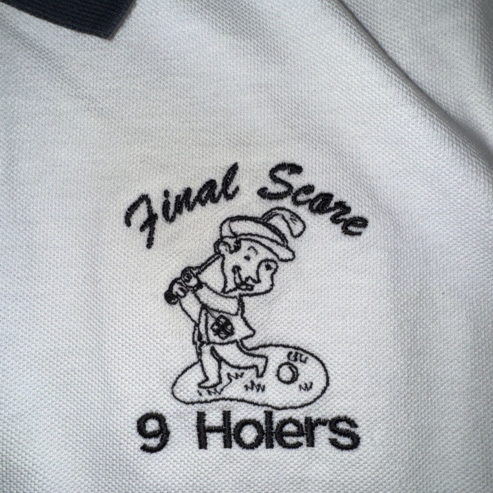 Vintage VINTAGE Outer Banks Polo Shirt White M Mens Polo Golf Funny 9 Holes Golf Humor Size US M / EU 48-50 / 2 - 2 Thumbnail