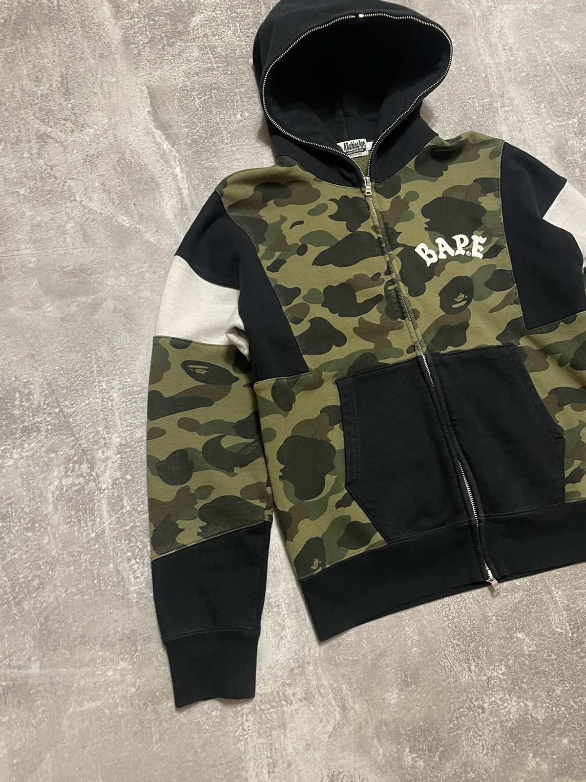 Bape 1st Camo Color Block Full Zip Hoodie Size US M / EU 48-50 / 2 - 5 Thumbnail
