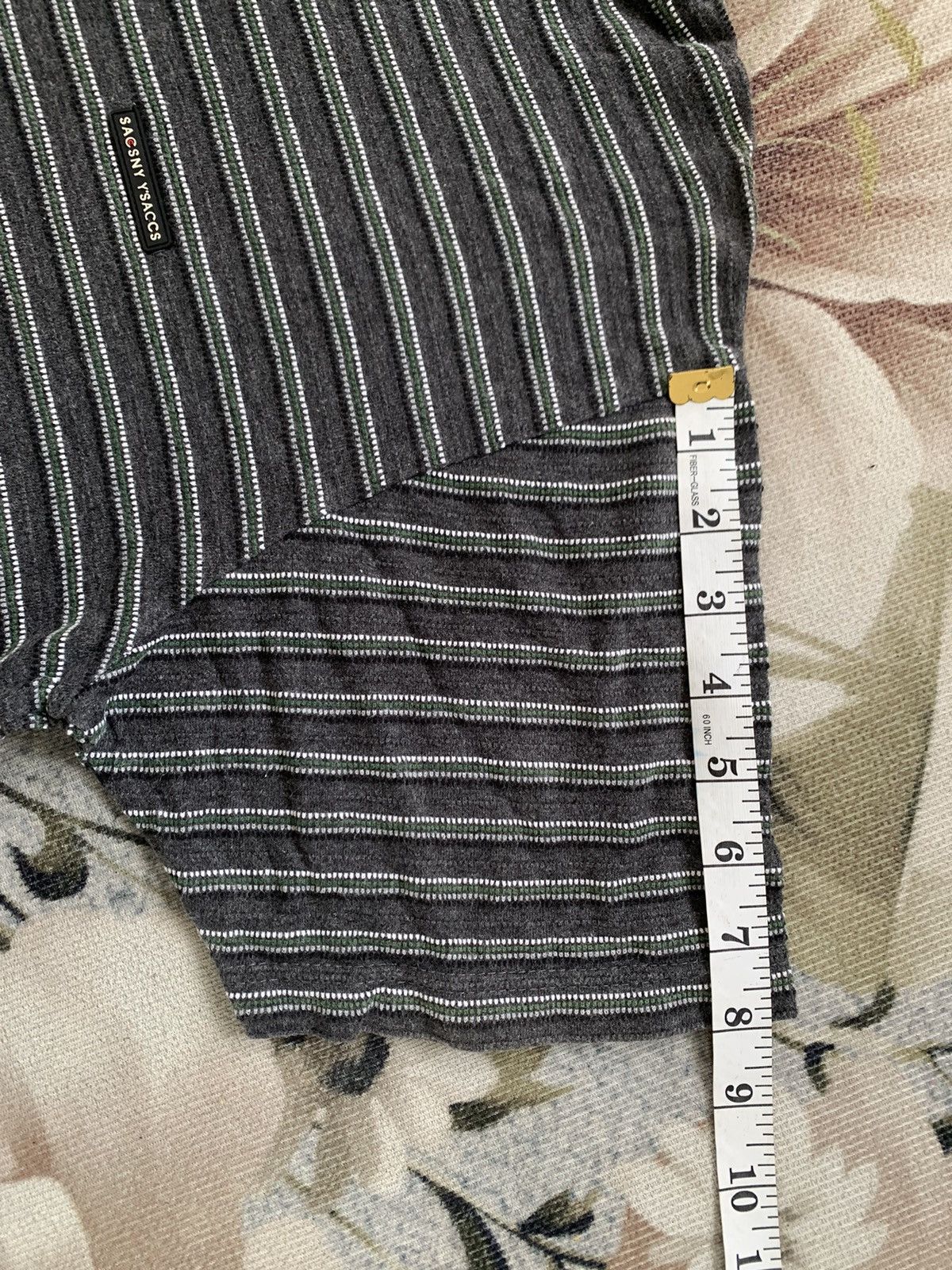Yohji Yamamoto Sacsny Y'saccs Yohji Yamamoto Stripes Tee Size US L / EU 52-54 / 3 - 8 Thumbnail