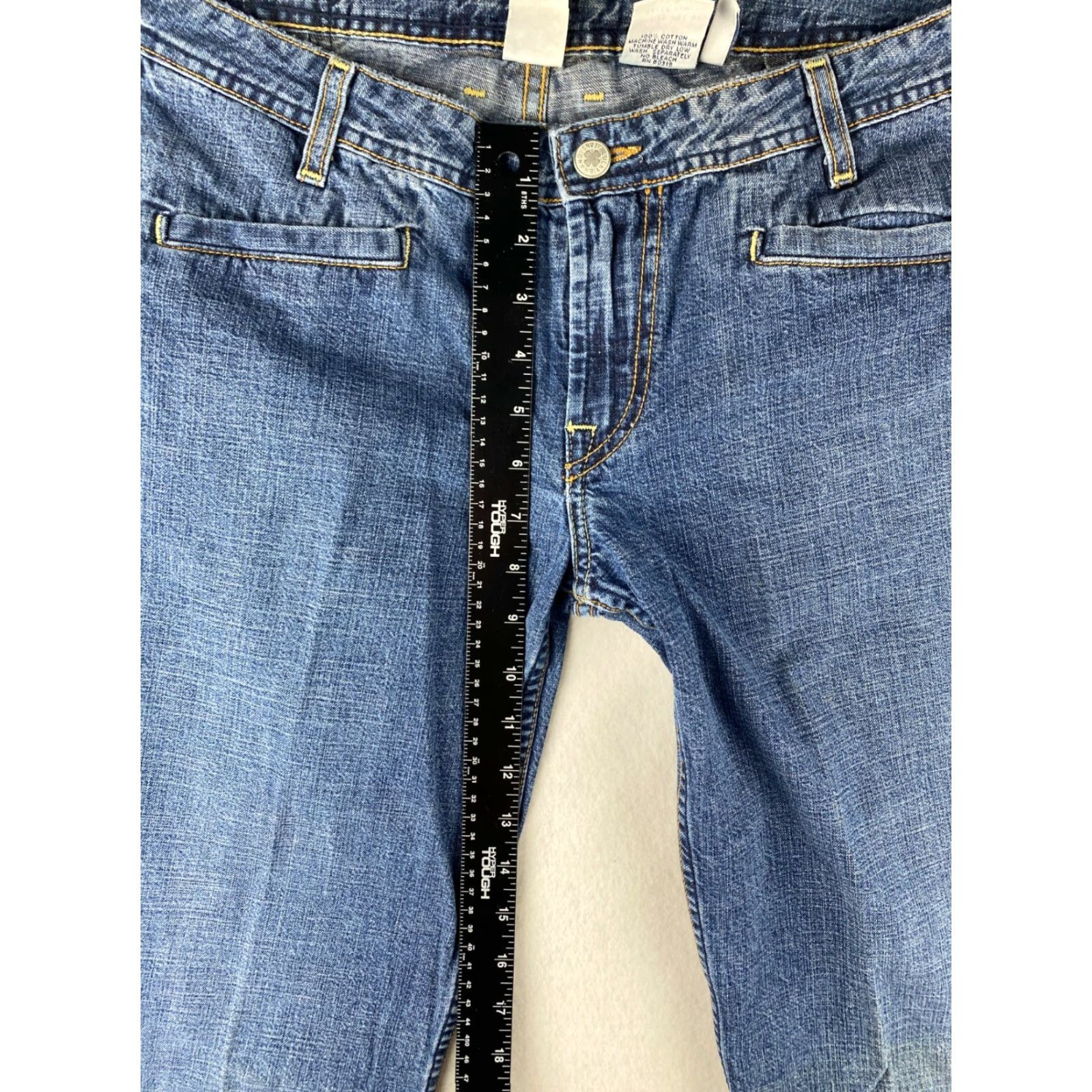 Lucky Brand Lucky Brand Jeans Womens 14/32 Blue Bootcut Denim Dark Wash USA Made Pants Size 36" / US 14 / IT 50 - 3 Thumbnail