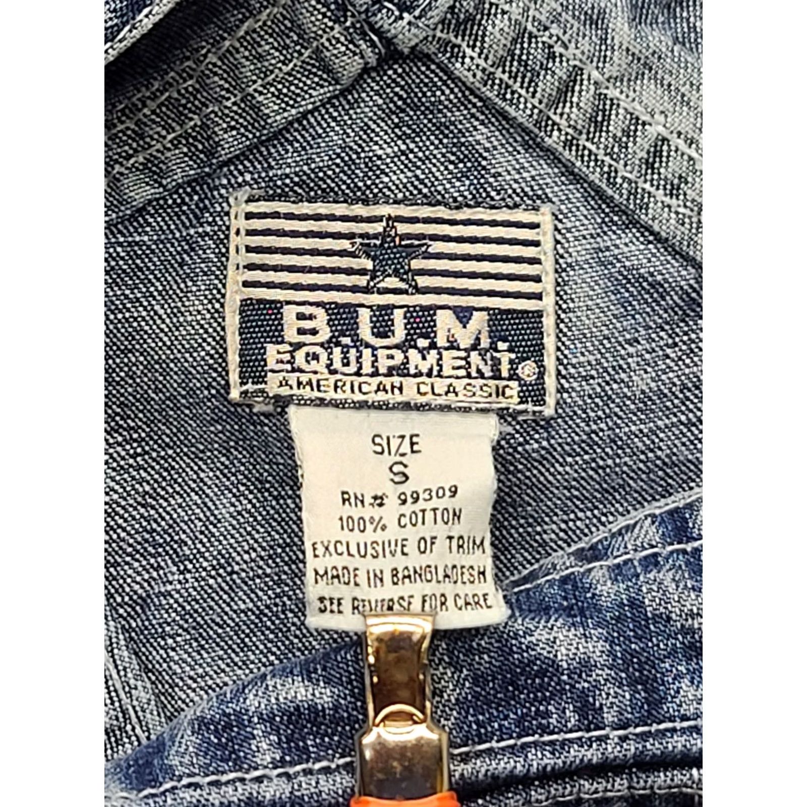 Vintage VINTAGE Bum Equipment Shortalls Womens S Denim Overalls 90s Y2K Relaxed Fit 5-Pocket Blue 30 in Waist Womens Size 28" / US 6 / IT 42 - 2 Thumbnail