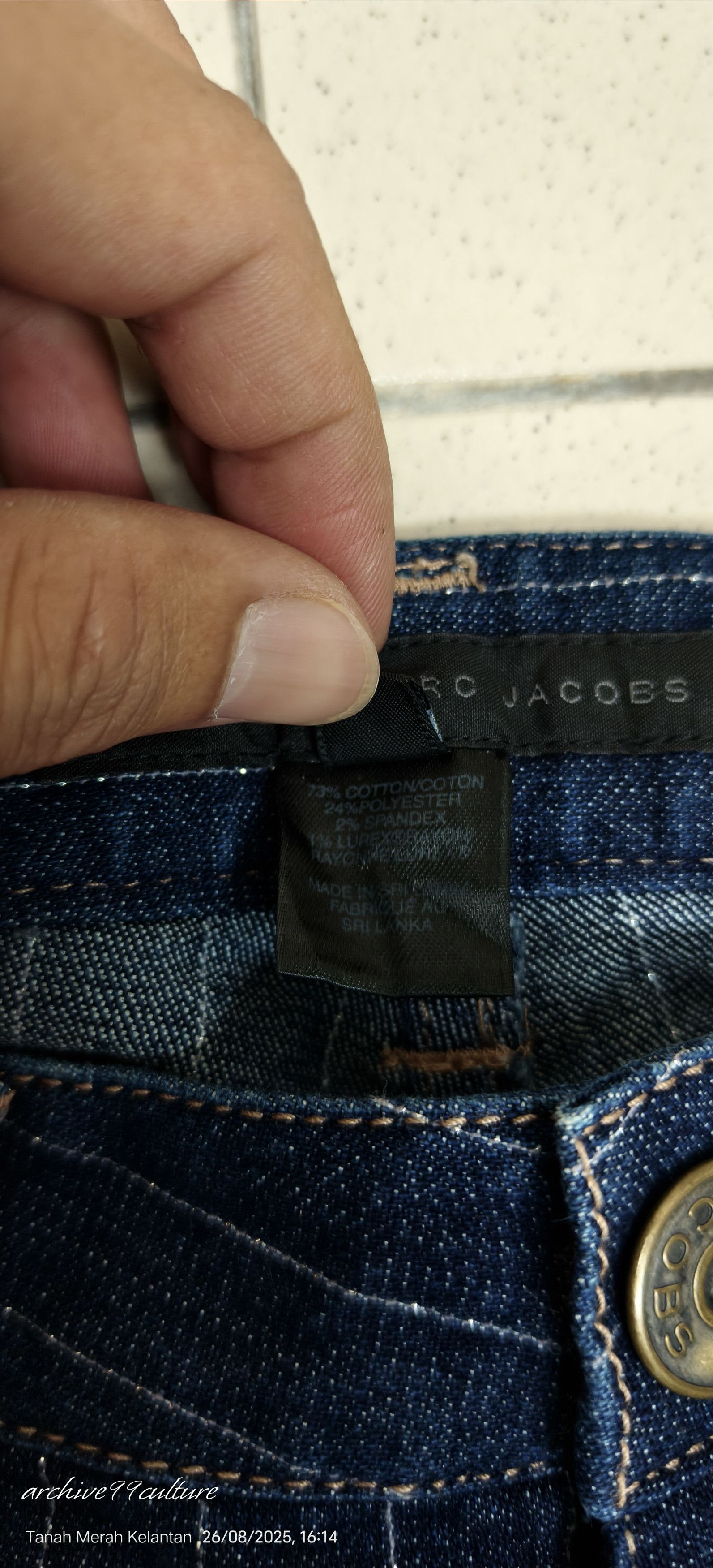 Marc by Marc Jacobs Archive MARC BY MARC JACOBS pinstripes stretch Jeans Size 29" - 4 Thumbnail